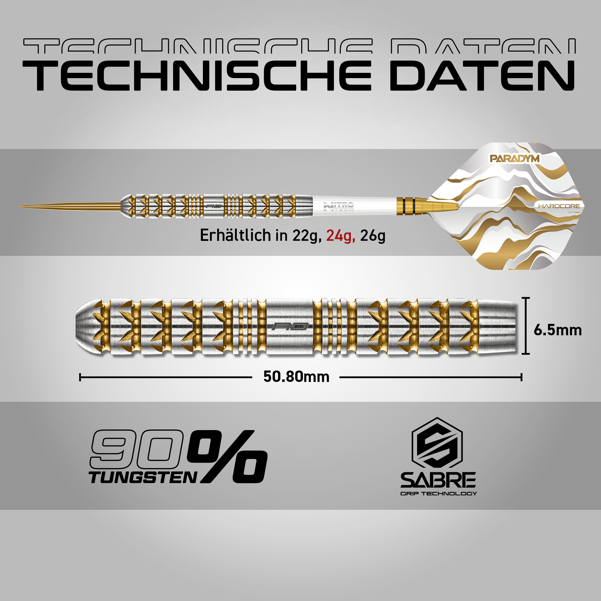 Red Dragon - Paradym Gold Parallel - Steeldart