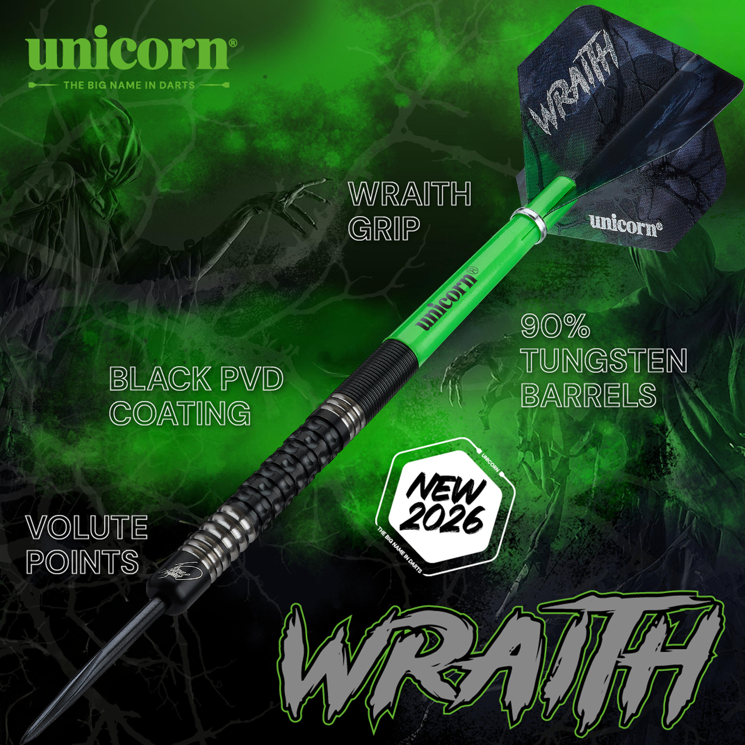 Unicorn - James Wade Phase 2 Wraith - Steeldart Unicorn - James Wade Phase 2 Wraith - Steeldart
