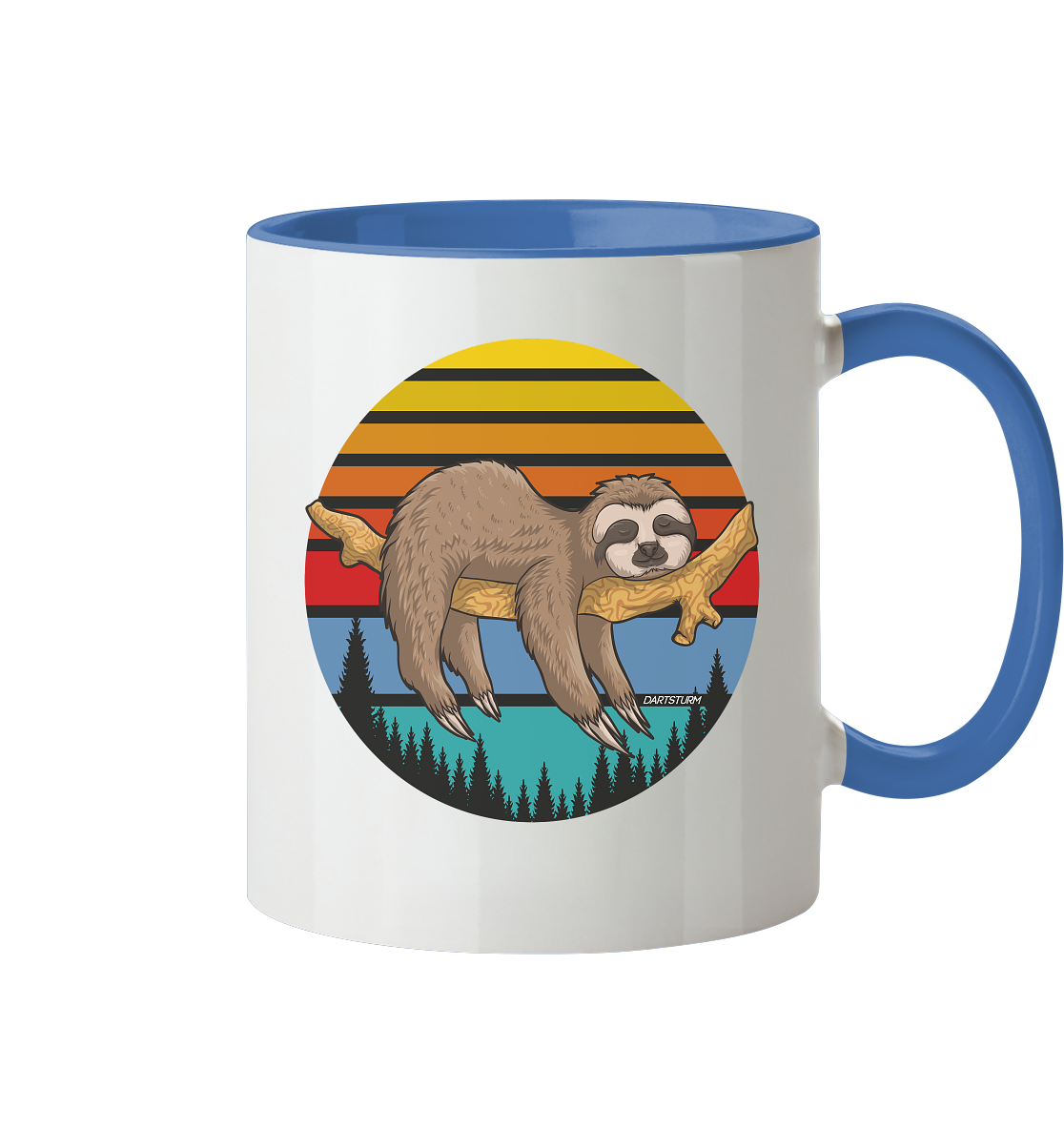 DartSturm - Lazy Sloth - Tasse zweifarbig DartSturm - Lazy Sloth - Tasse zweifarbig