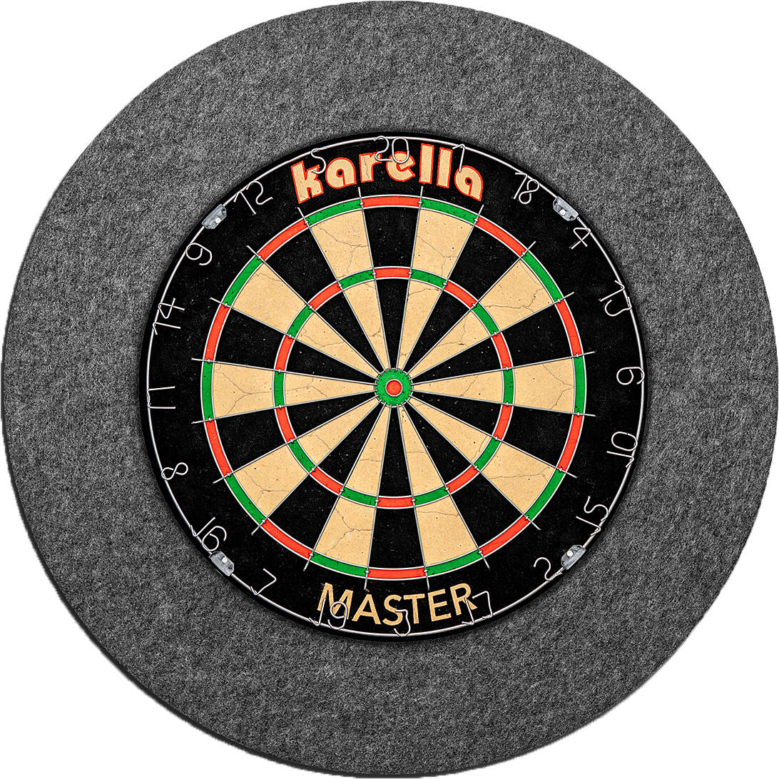 Karella-Schallschutz-fur-Steeldartboards-mit-Board Karella - Schallschutz für Steeldartboards