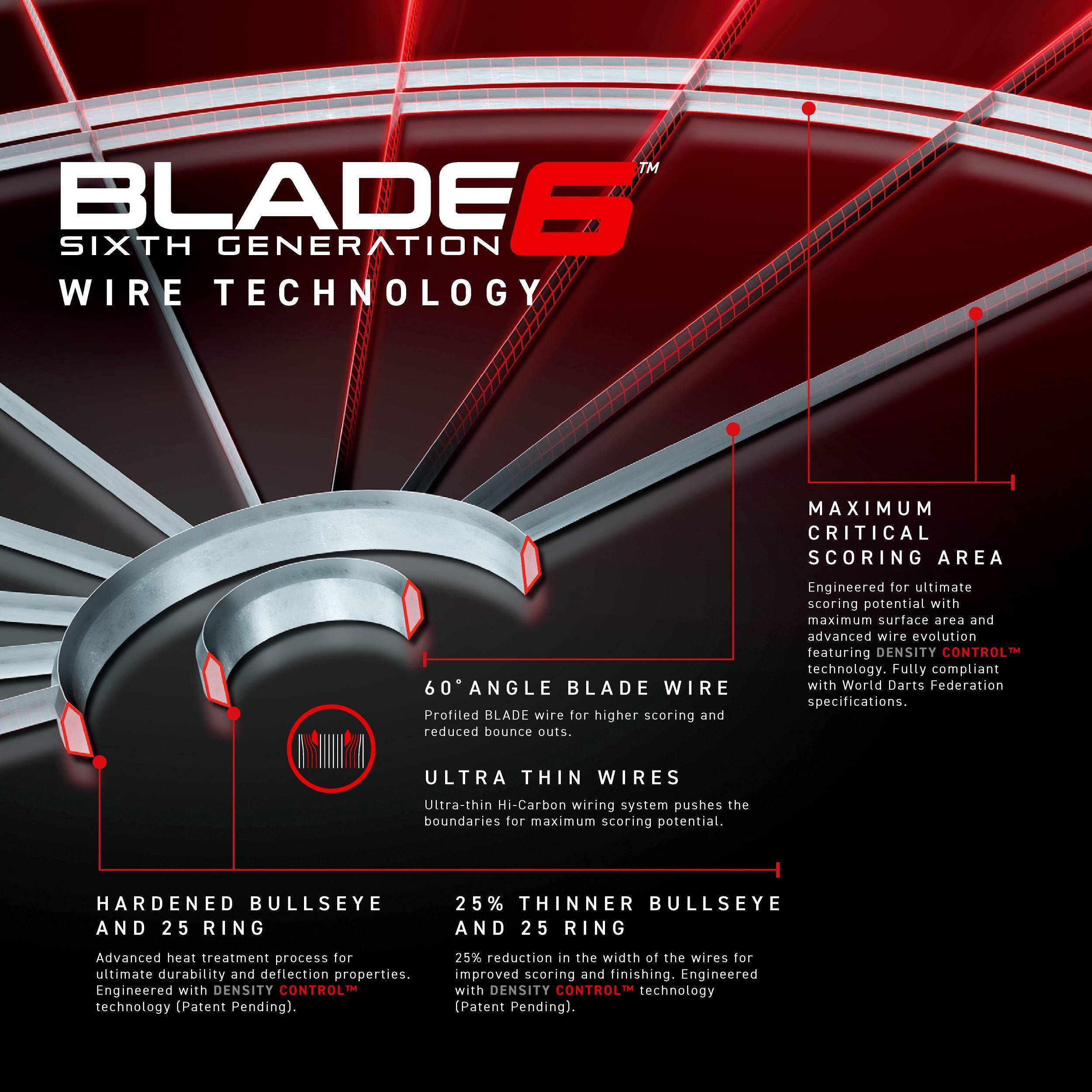 Winmau-Blade-6-Dartboard-Spinne Winmau - Blade 6 Dartboard