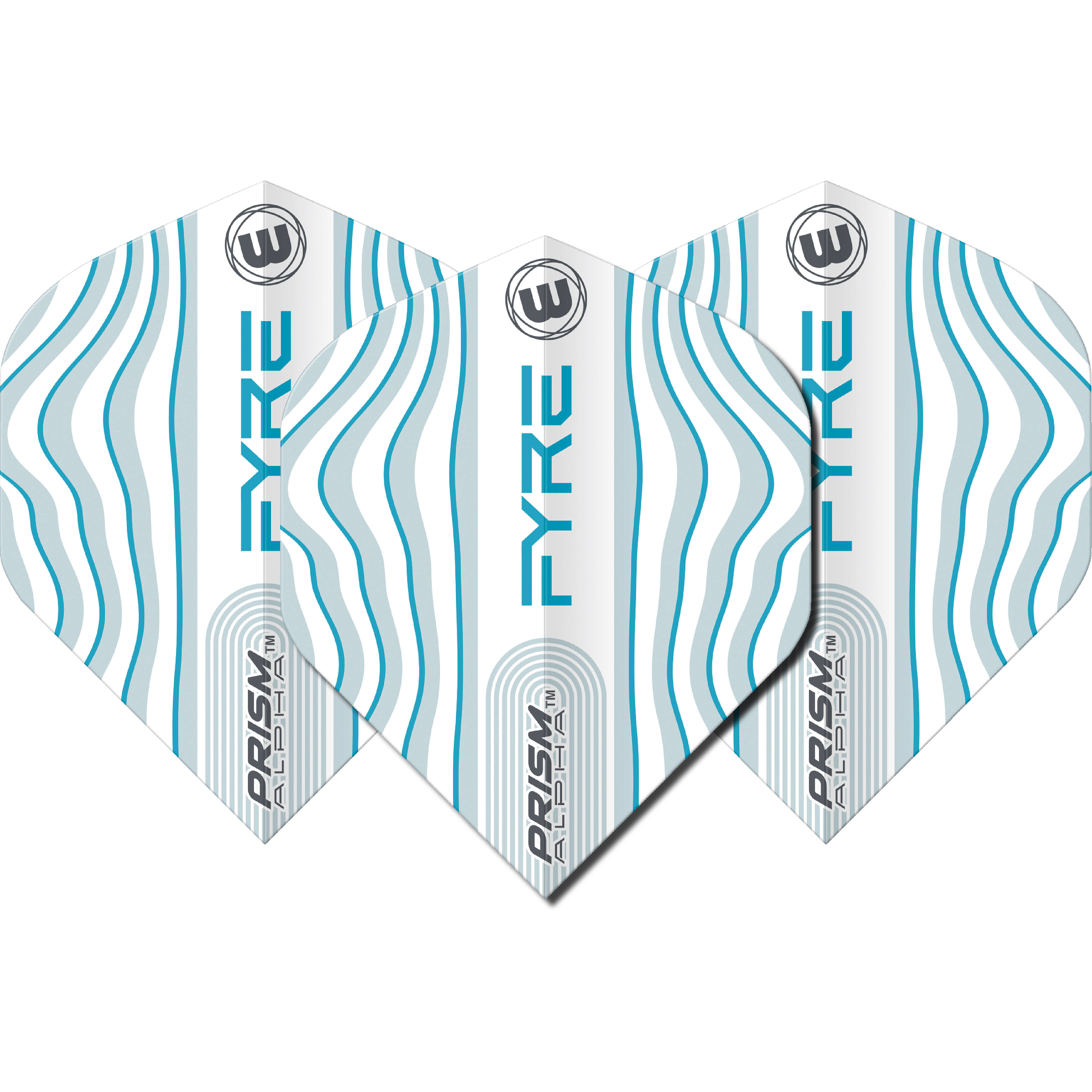 Winmau-Prism-Zeta-Fyre-Flight-Standard-Weiss Winmau - Prism Zeta Fyre Flight - Standard