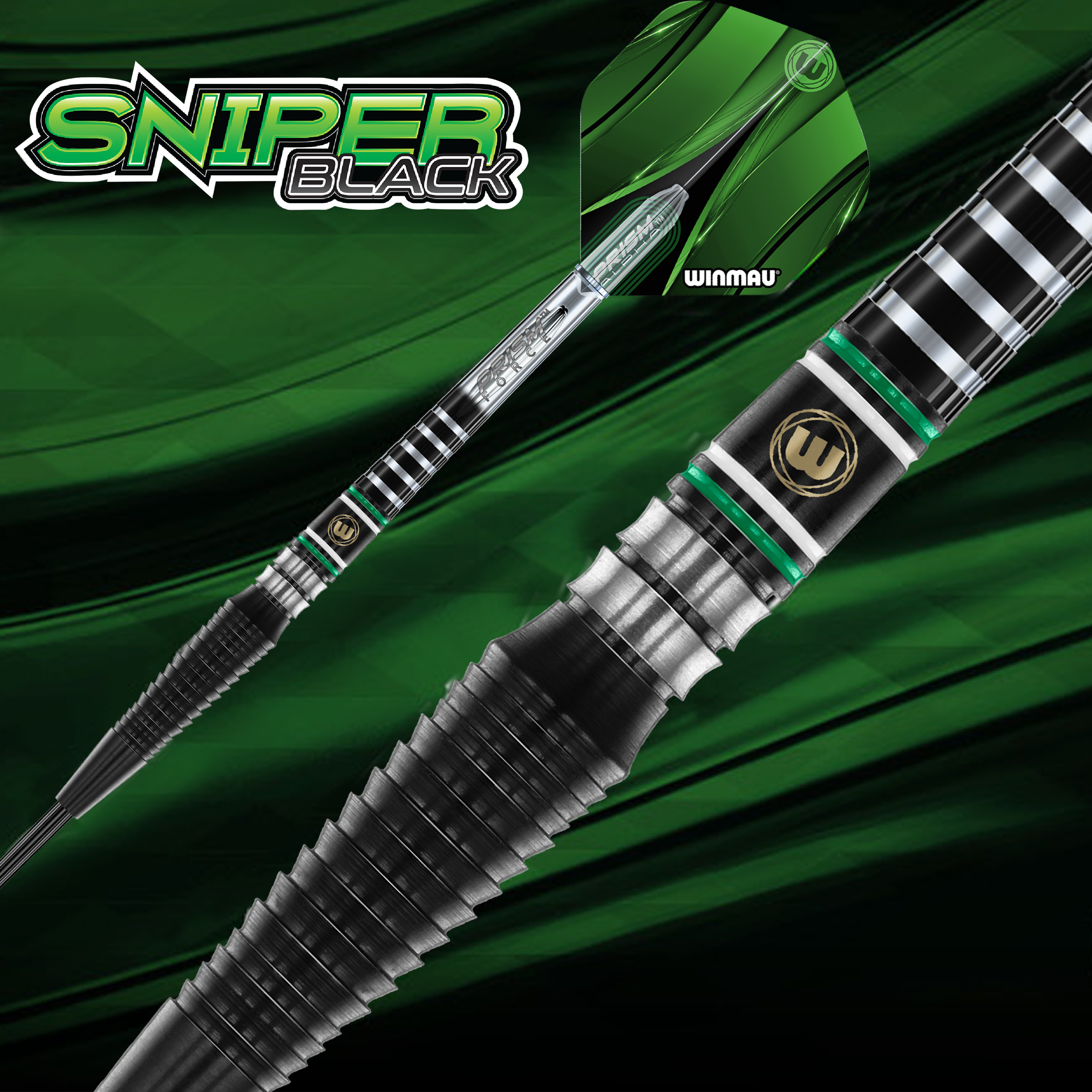 Winmau - Sniper Black 2025 - Steeldart Winmau - Sniper Black 2025 - Steeldart