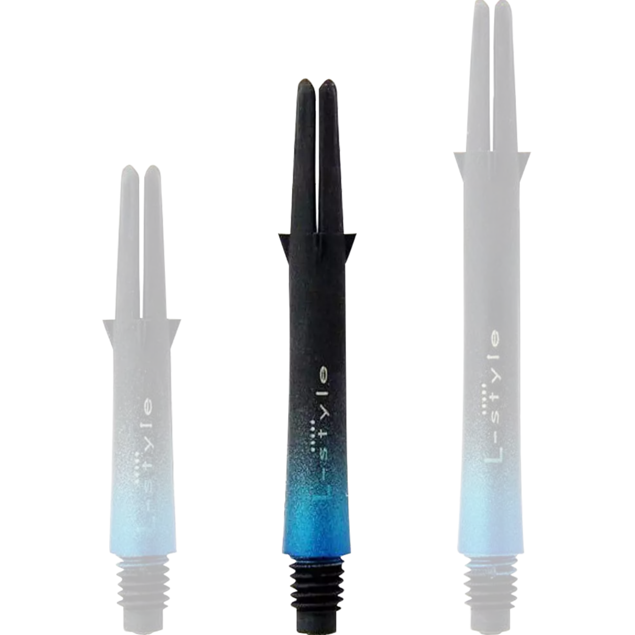 L-Style - Carbon L-Shaft Lock Straight TwoTone - Blau