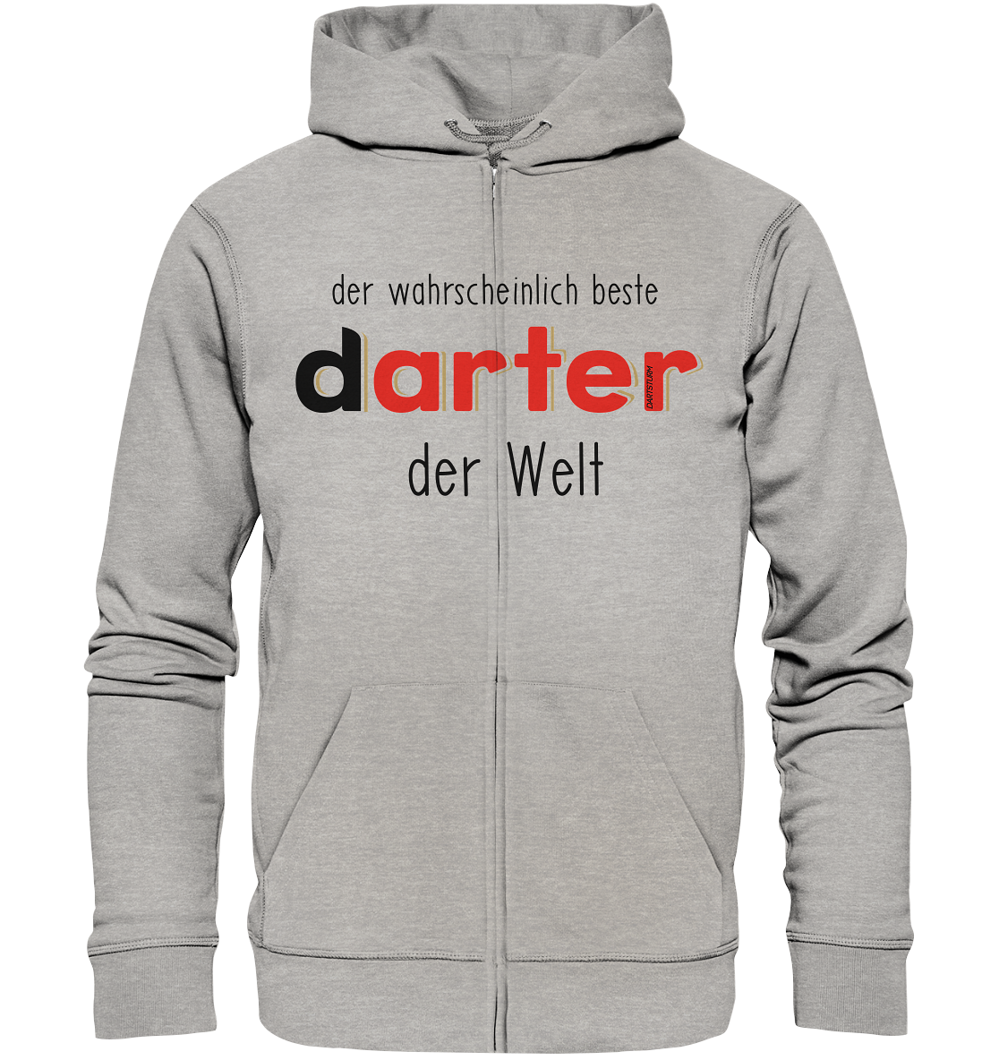 DartSturm - Der wahrscheinlich beste darter der Welt Schwarz - Organic Zipper DartSturm - Der wahrscheinlich beste darter der Welt Schwarz - Organic Zipper