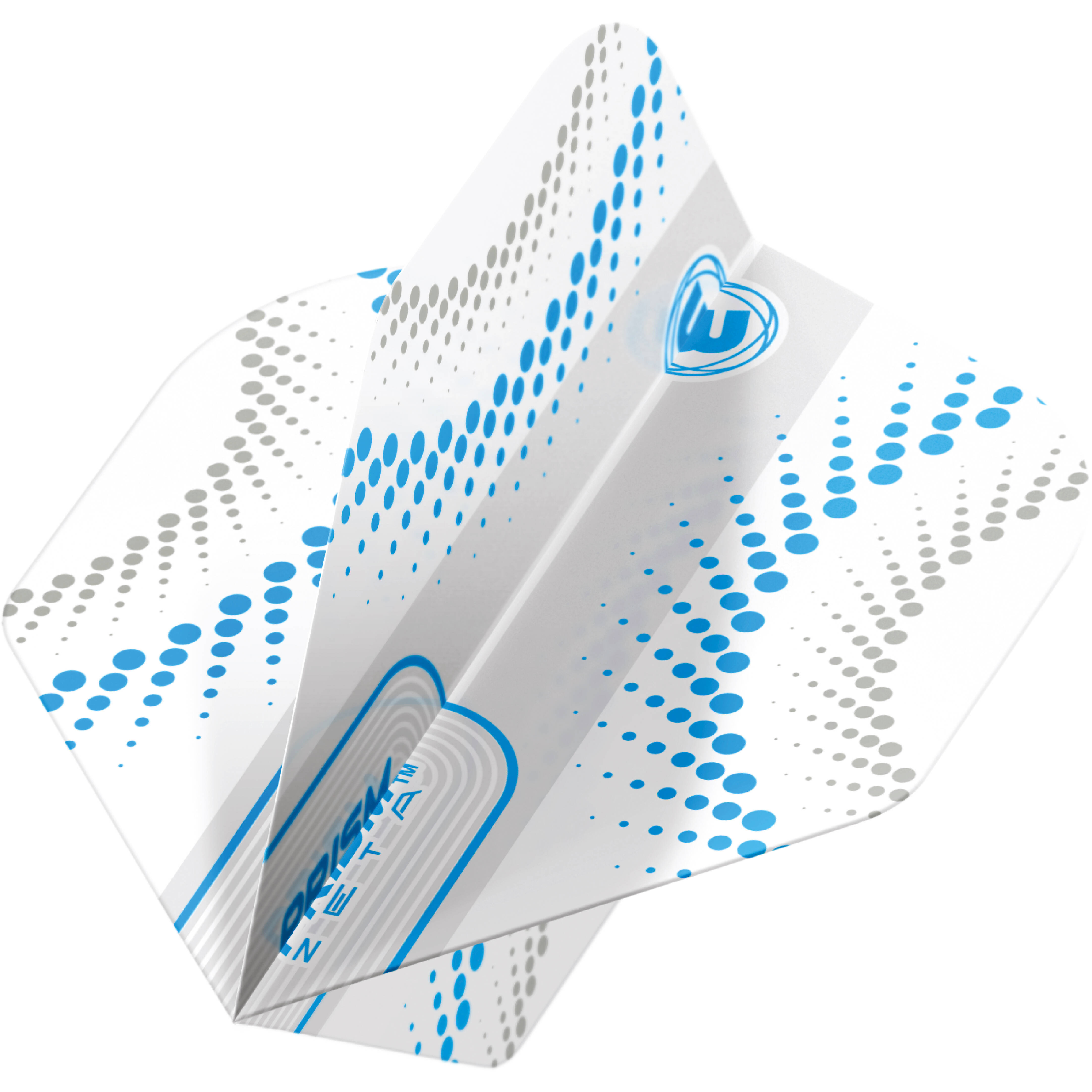 Winmau-Prism-Zeta-White-Swirl-Flight-Standard-Blau-Dynamisch Winmau - Prism Zeta White Swirl Flight - Standard