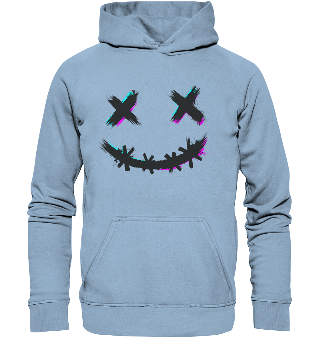 DartSturm - Scary Smile Schwarz - Basic Unisex Hoodie