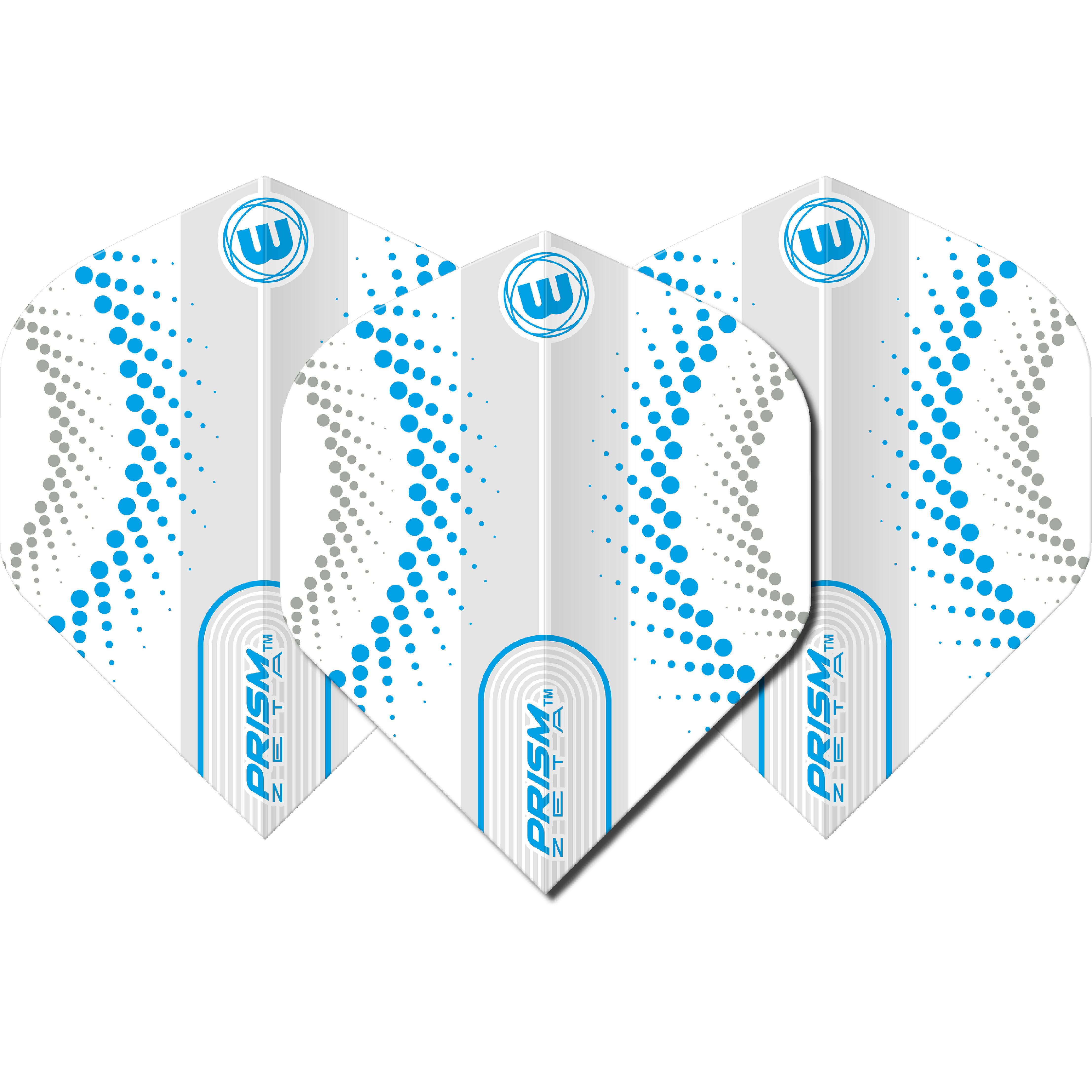 Winmau-Prism-Zeta-White-Swirl-Flight-Standard-Blau Winmau - Prism Zeta White Swirl Flight - Standard