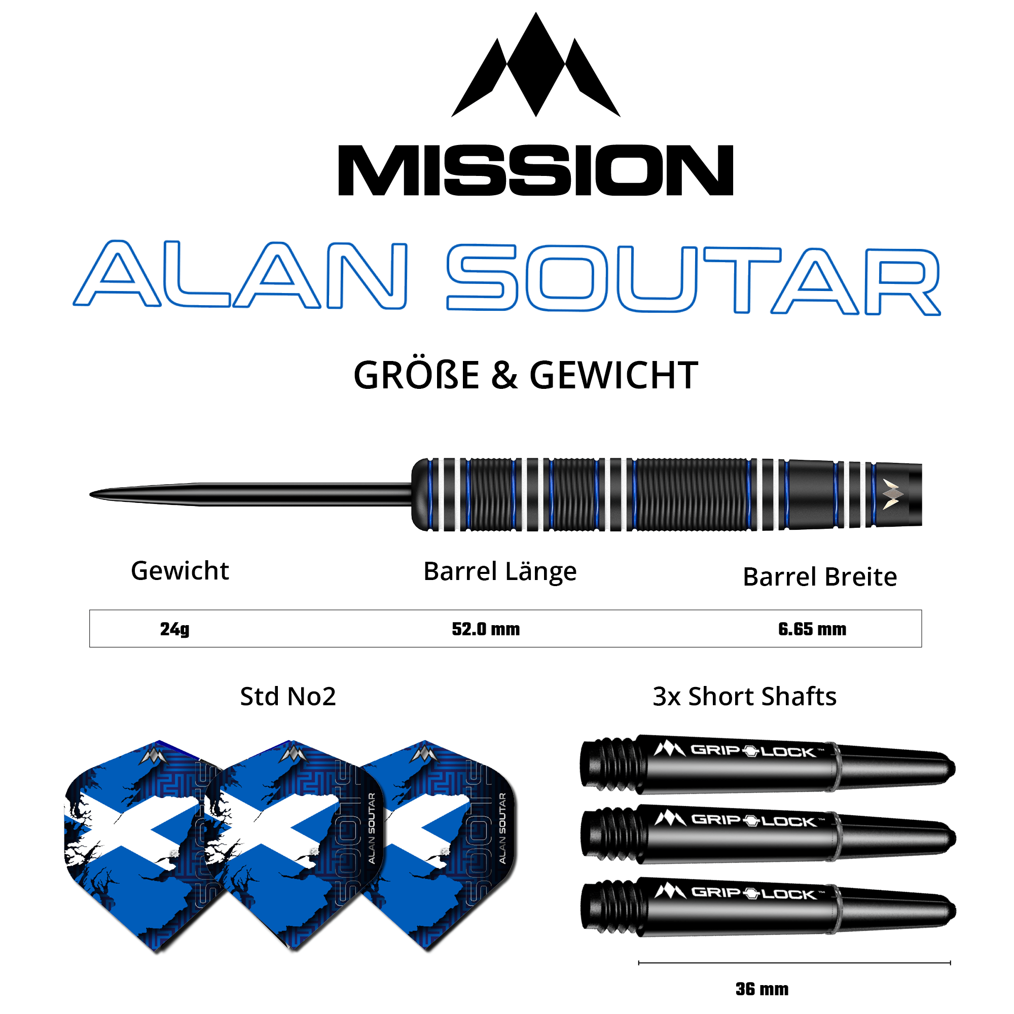 Mission - Alan Soutar Black Titanium - Steeldart Mission - Alan Soutar Black Titanium - Steeldart
