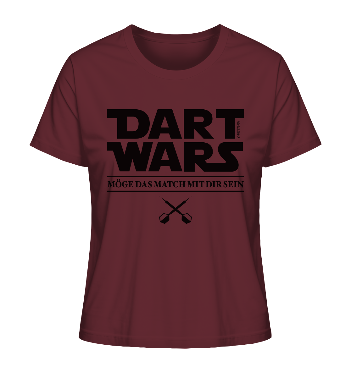 DartSturm - Dart Wars Schwarz - Ladies Organic Shirt DartSturm - Dart Wars Schwarz - Ladies Organic Shirt