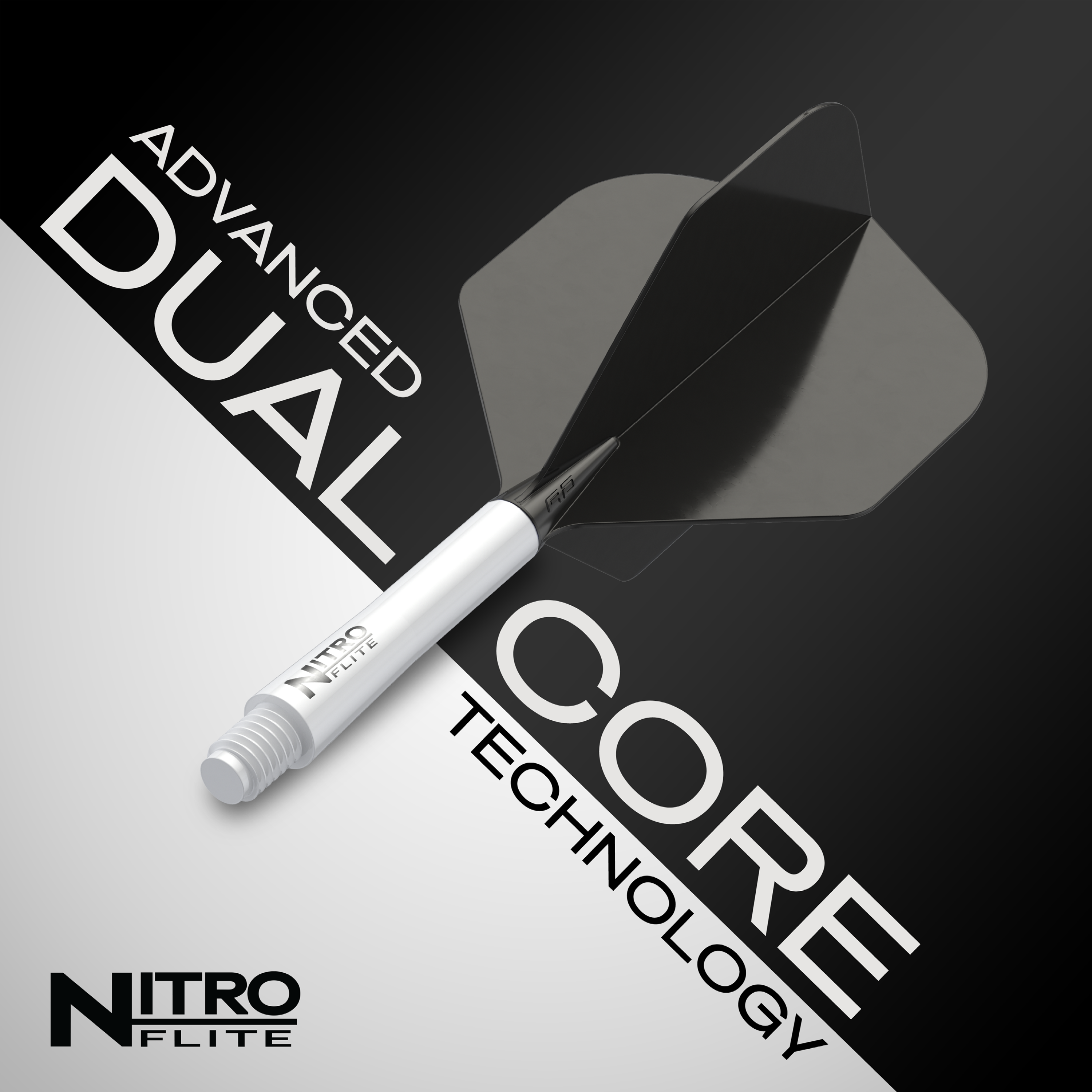 Red Dragon - Nitro Flite Flight Weiß - Schwarz Red Dragon - Nitro Flite Flight Weiß - Schwarz