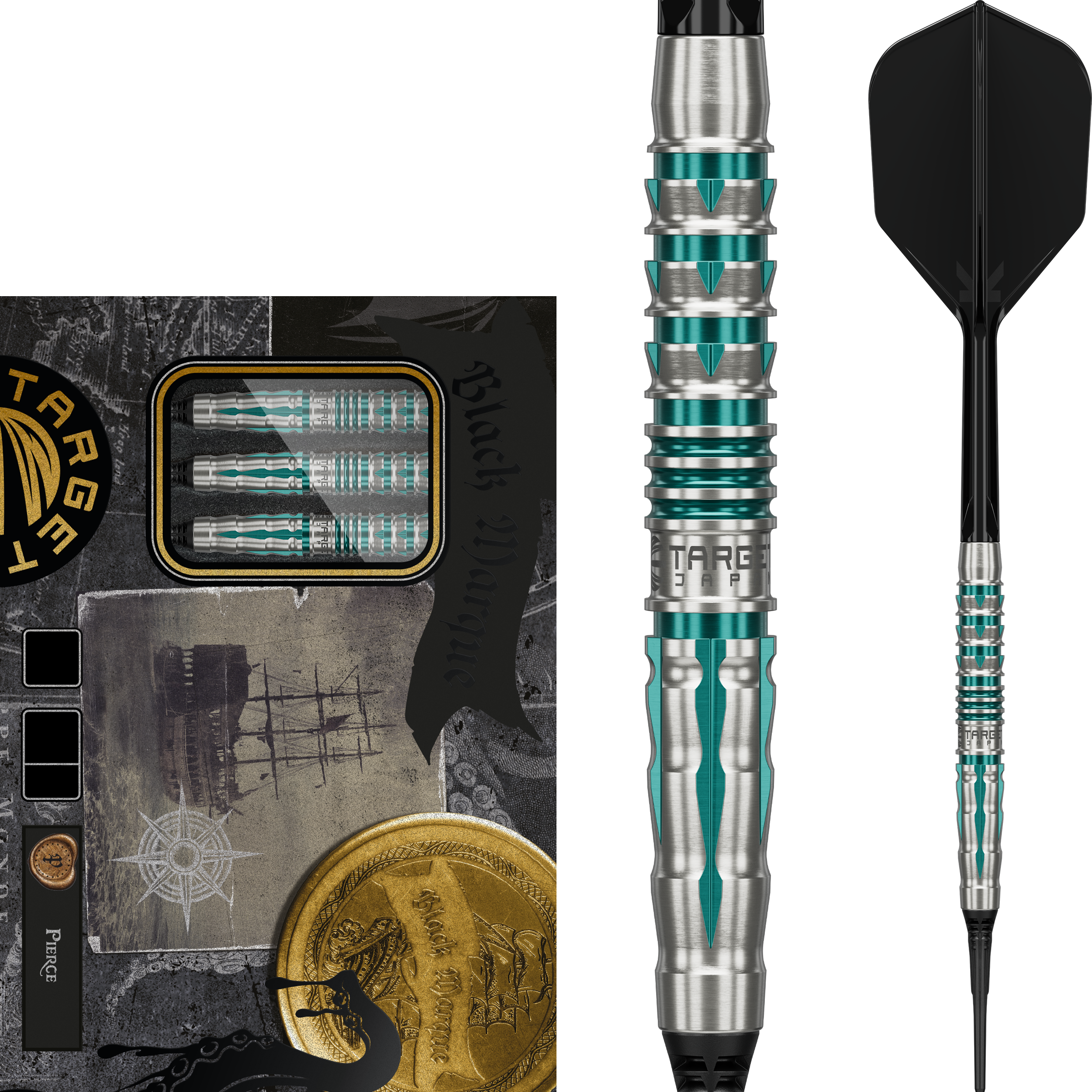 Target Japan - Black Marque Pierce - Softdart Target Japan - Black Marque Pierce - Softdart