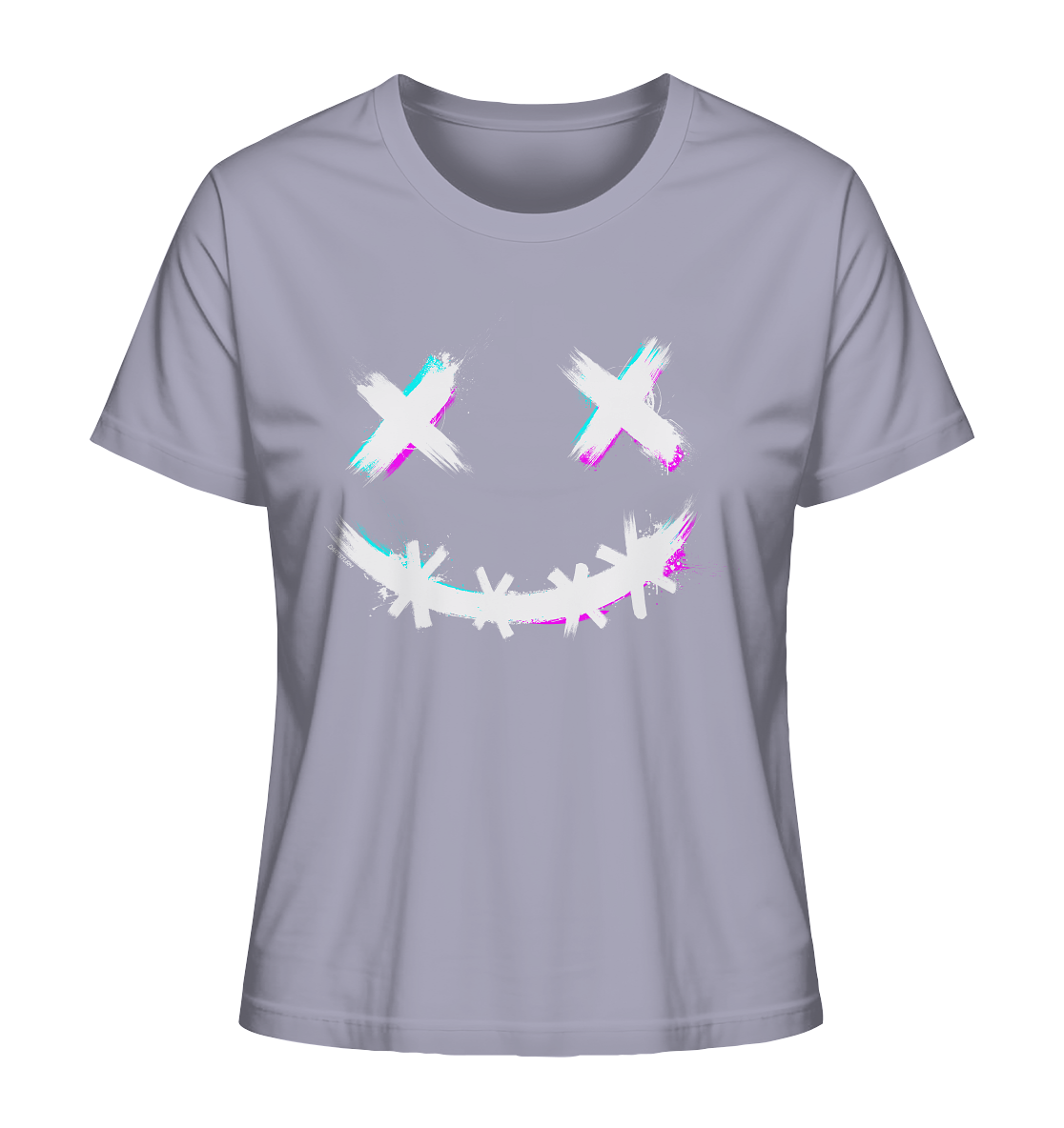 DartSturm - Scary Smile - Weiß - Ladies Organic Shirt