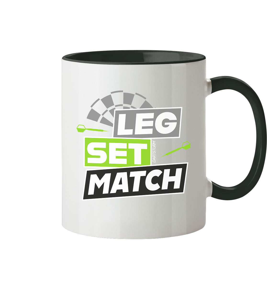 DartSturm - Leg Set Match - Tasse zweifarbig DartSturm - Leg Set Match - Tasse zweifarbig