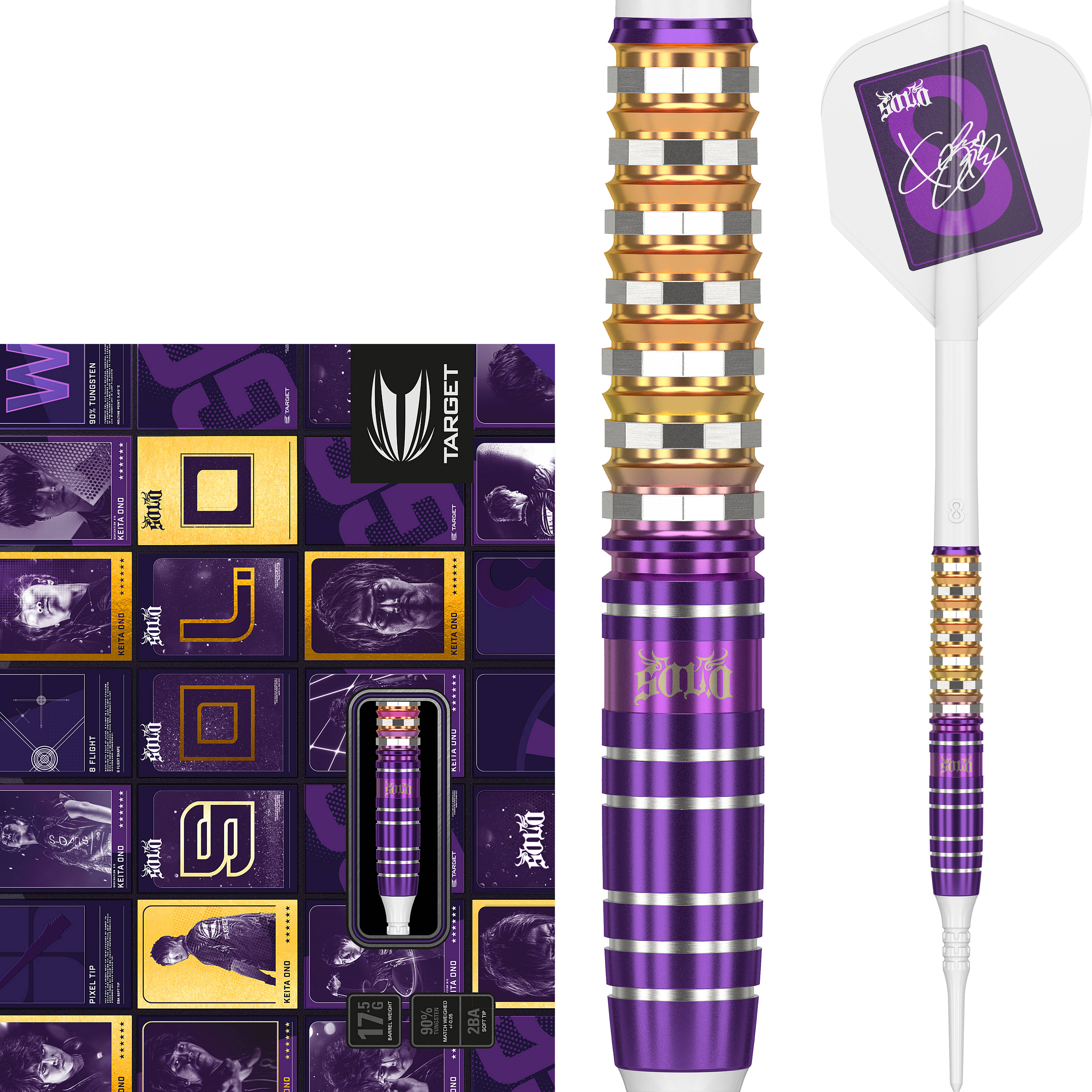 Keita-Ono-Solo-G6-Softdart-Collage Target Japan - Keita Ono GEN 6 - Softdart