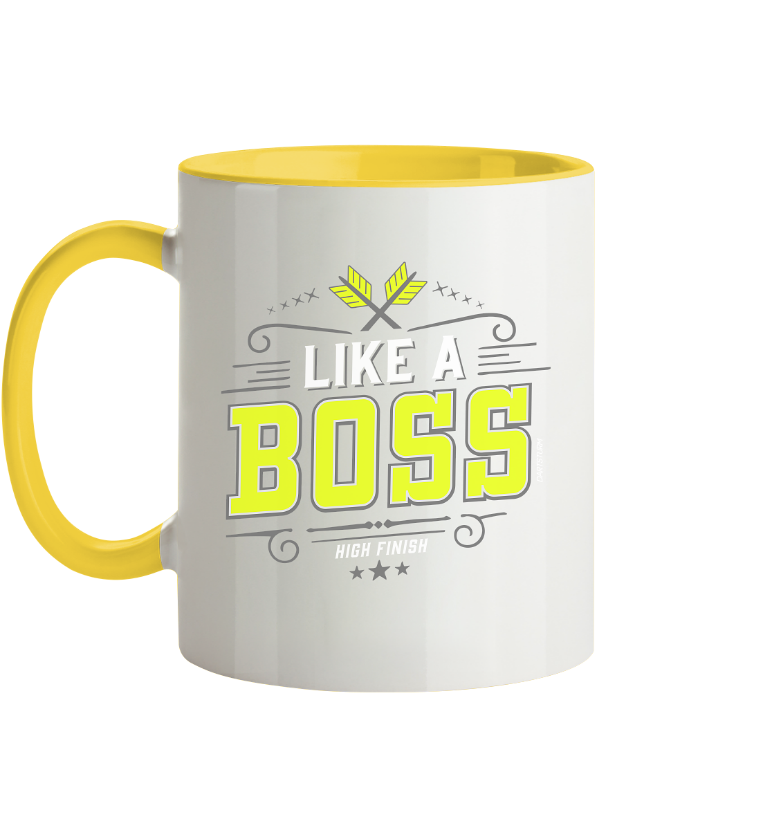 DartSturm - Like a Boss Yellow - Tasse zweifarbig DartSturm - Like a Boss Yellow - Tasse zweifarbig