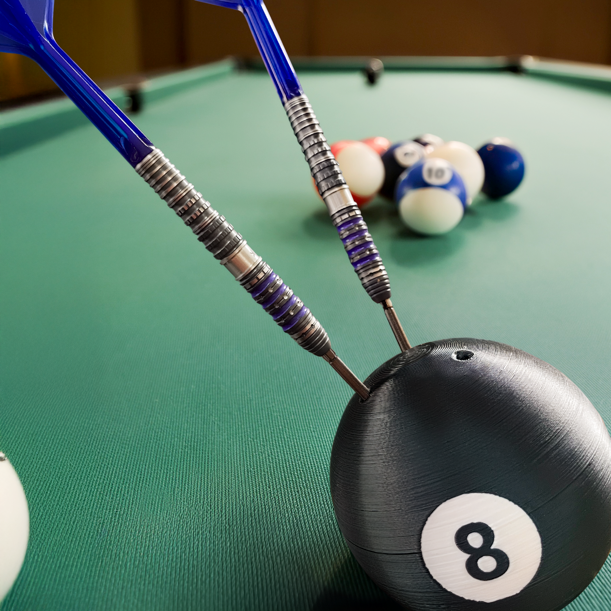 DartSturm - 3D Pool Billard Kugel Dartständer - 3-Fach DartSturm - 3D Pool Billard Kugel Dartständer - 3-Fach