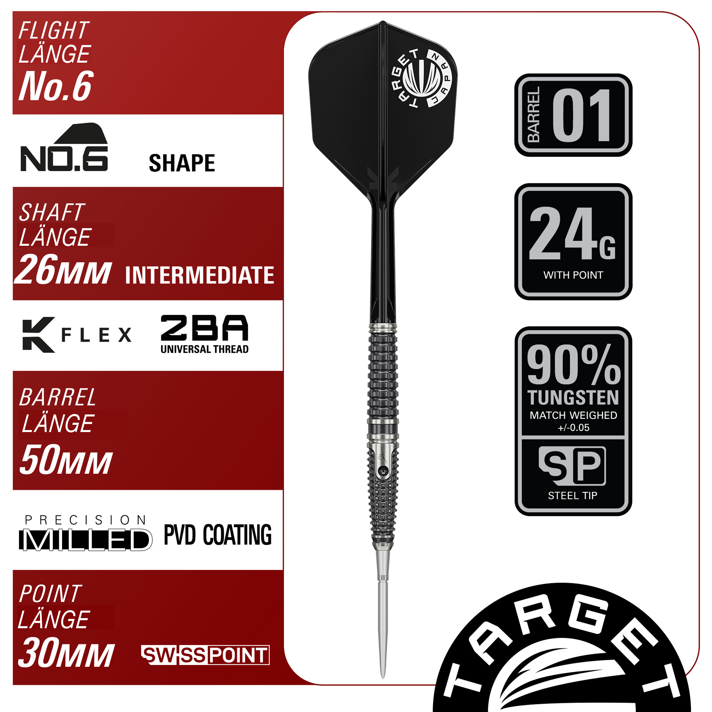 Target Japan - Swiss Point - Paul Lim GEN 9 - Steeldart