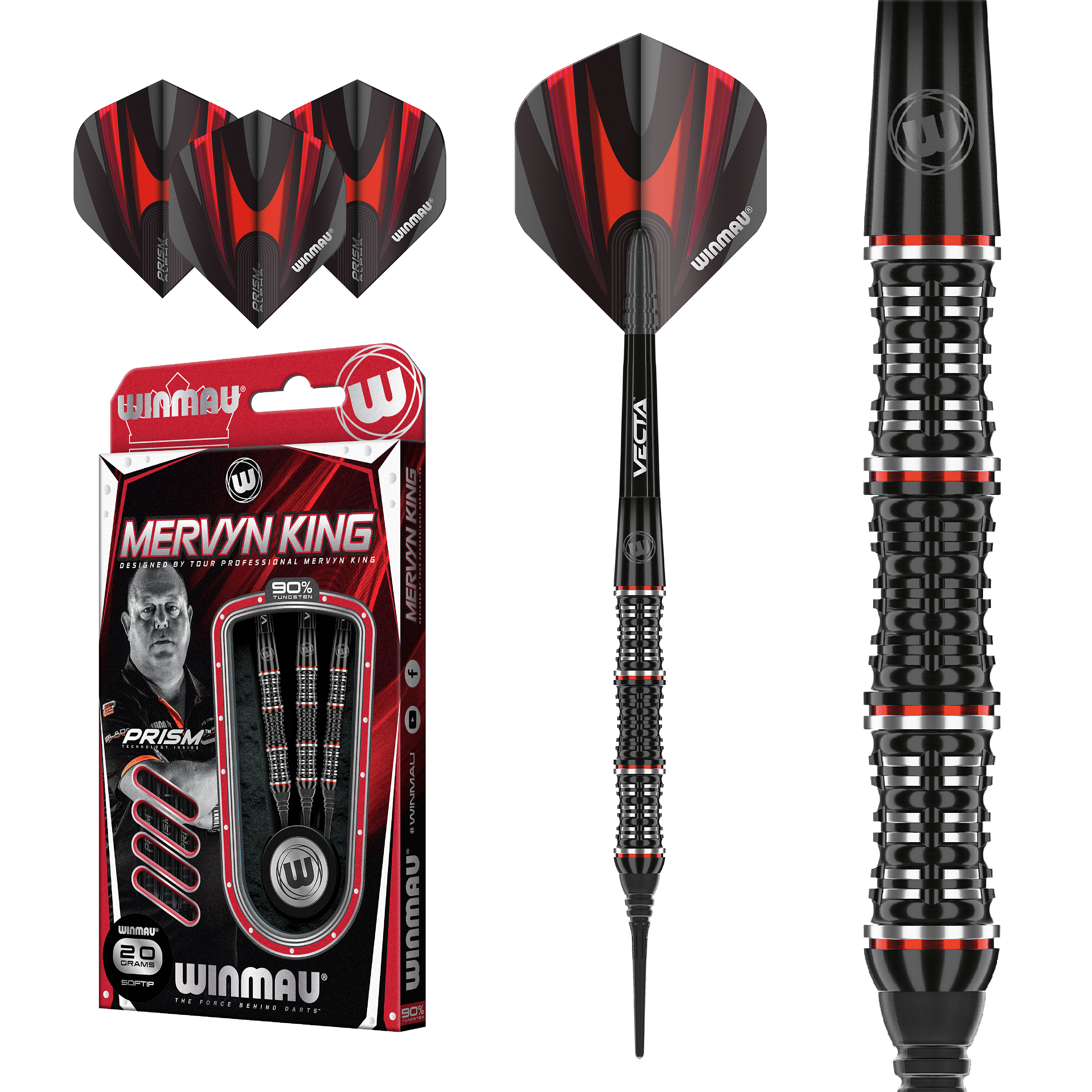 Winmau-Mervyn-King-Special-Edition-Softdart-Collage Winmau - Mervyn King Special Edition - Softdart