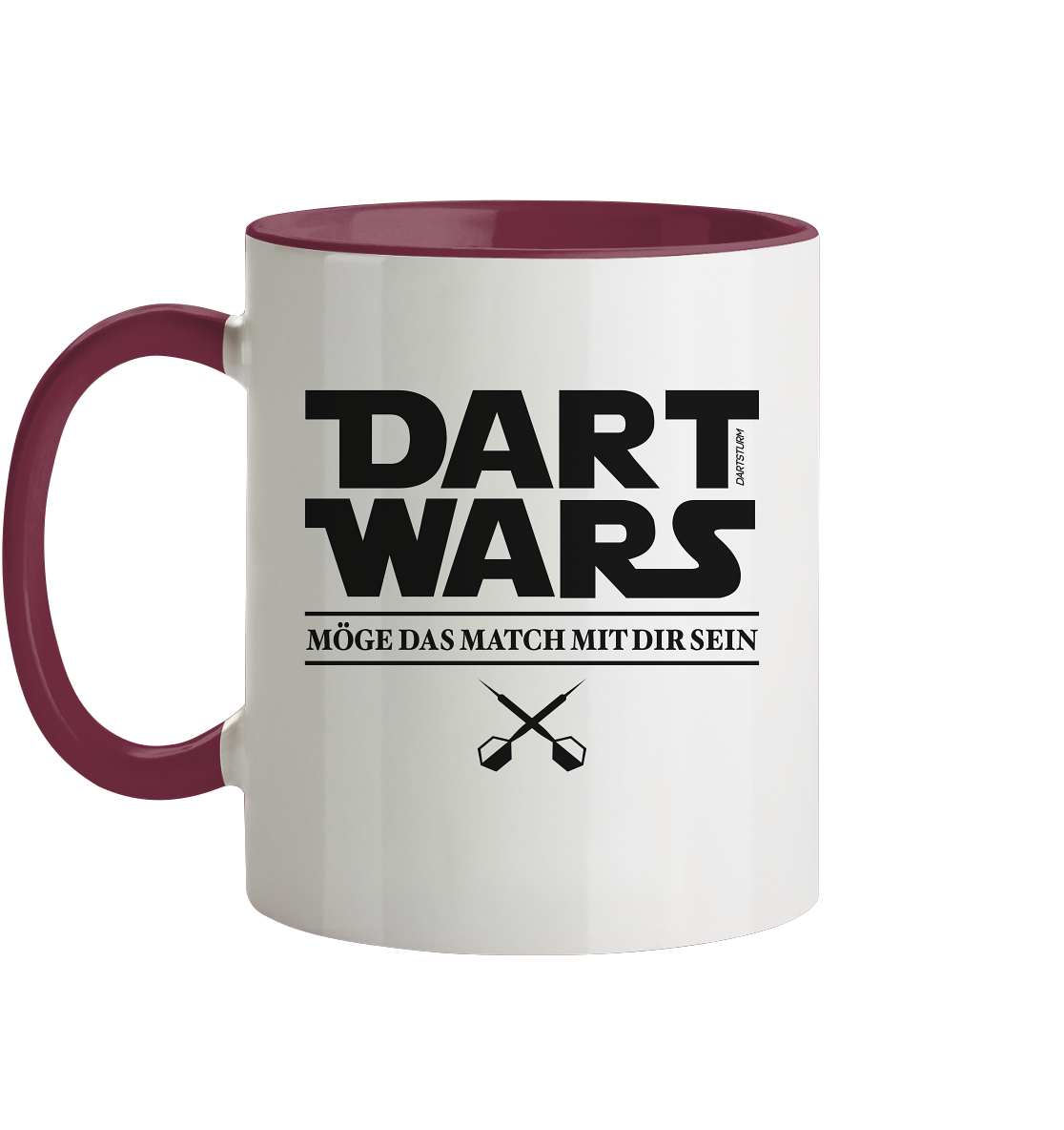 DartSturm - Dart Wars Schwarz - Tasse zweifarbig