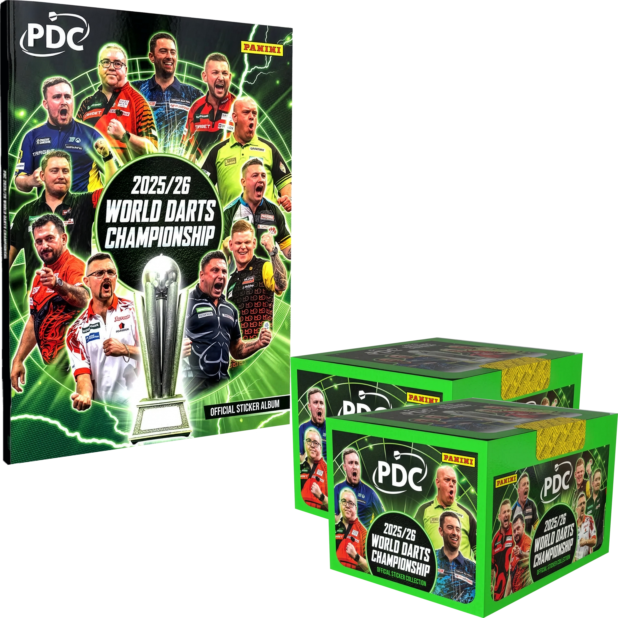 PDC World Darts Championship 2025/26 Sticker Hardcover - Mega-Bundle PDC World Darts Championship 2025/26 Sticker Hardcover - Mega-Bundle