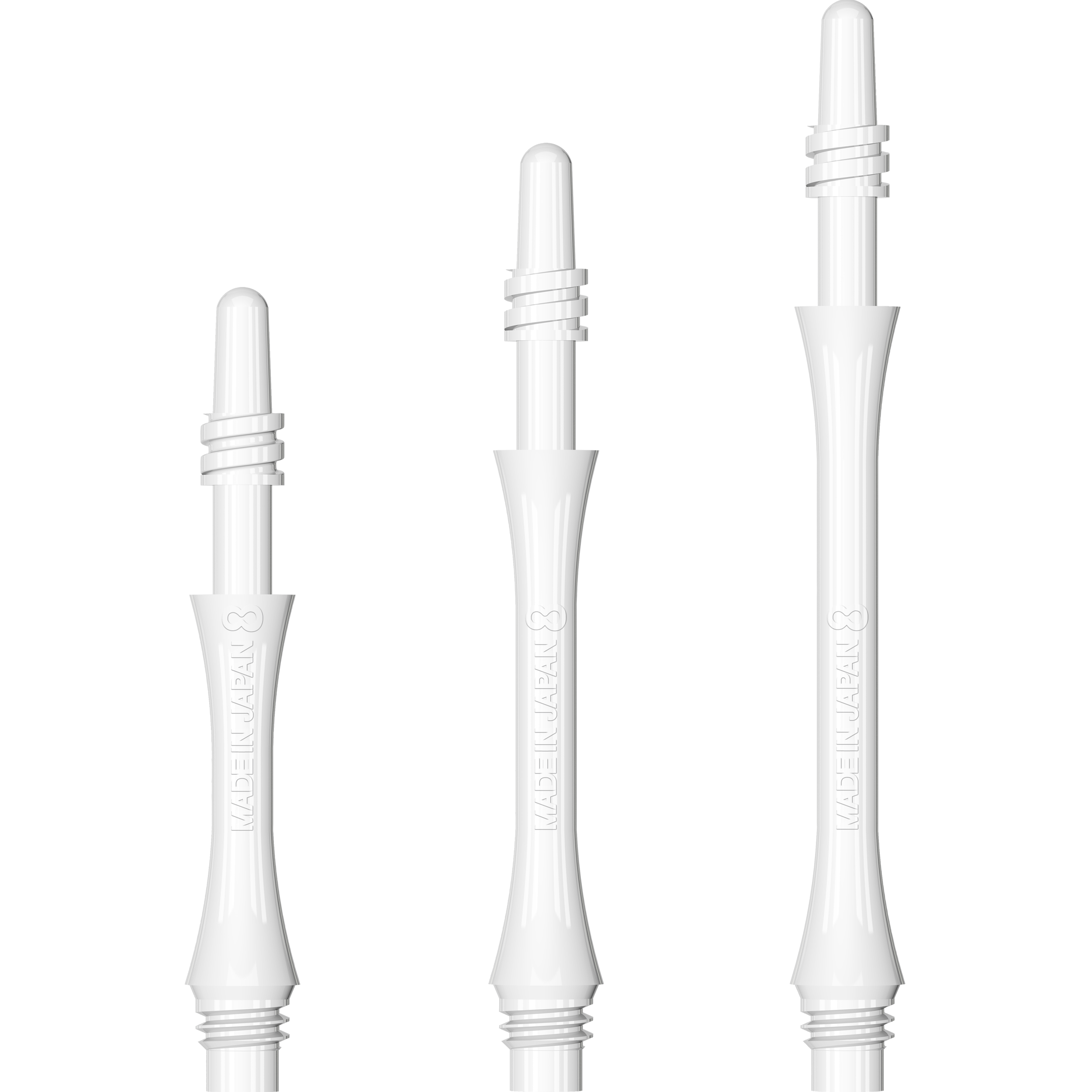 8 Flight - Slim Spin Shaft - Weiß 8 Flight - Slim Spin Shaft - Weiß