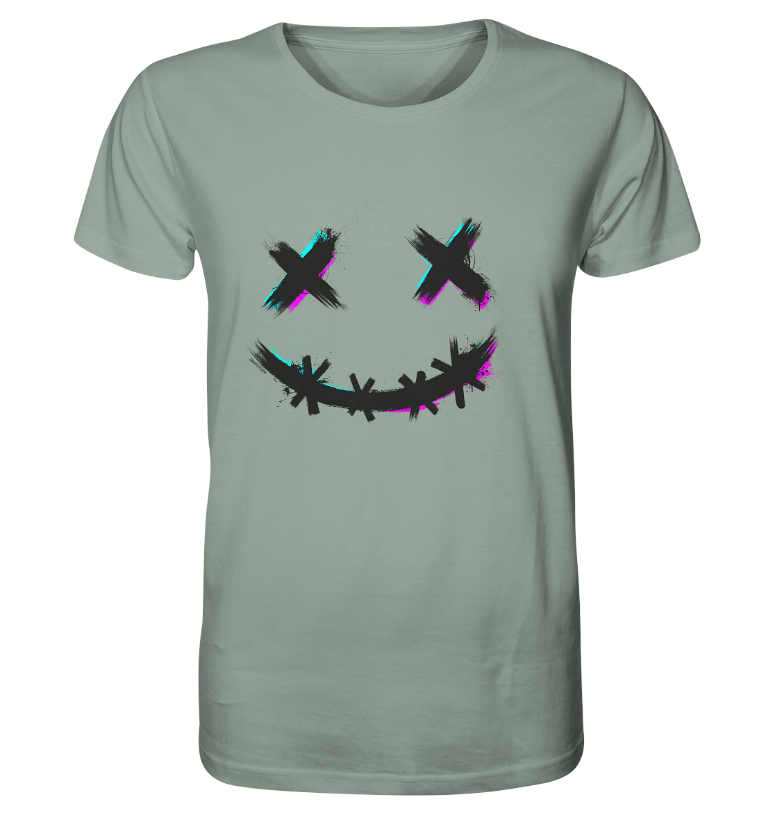 DartSturm - Scary Smile Schwarz - Organic Shirt