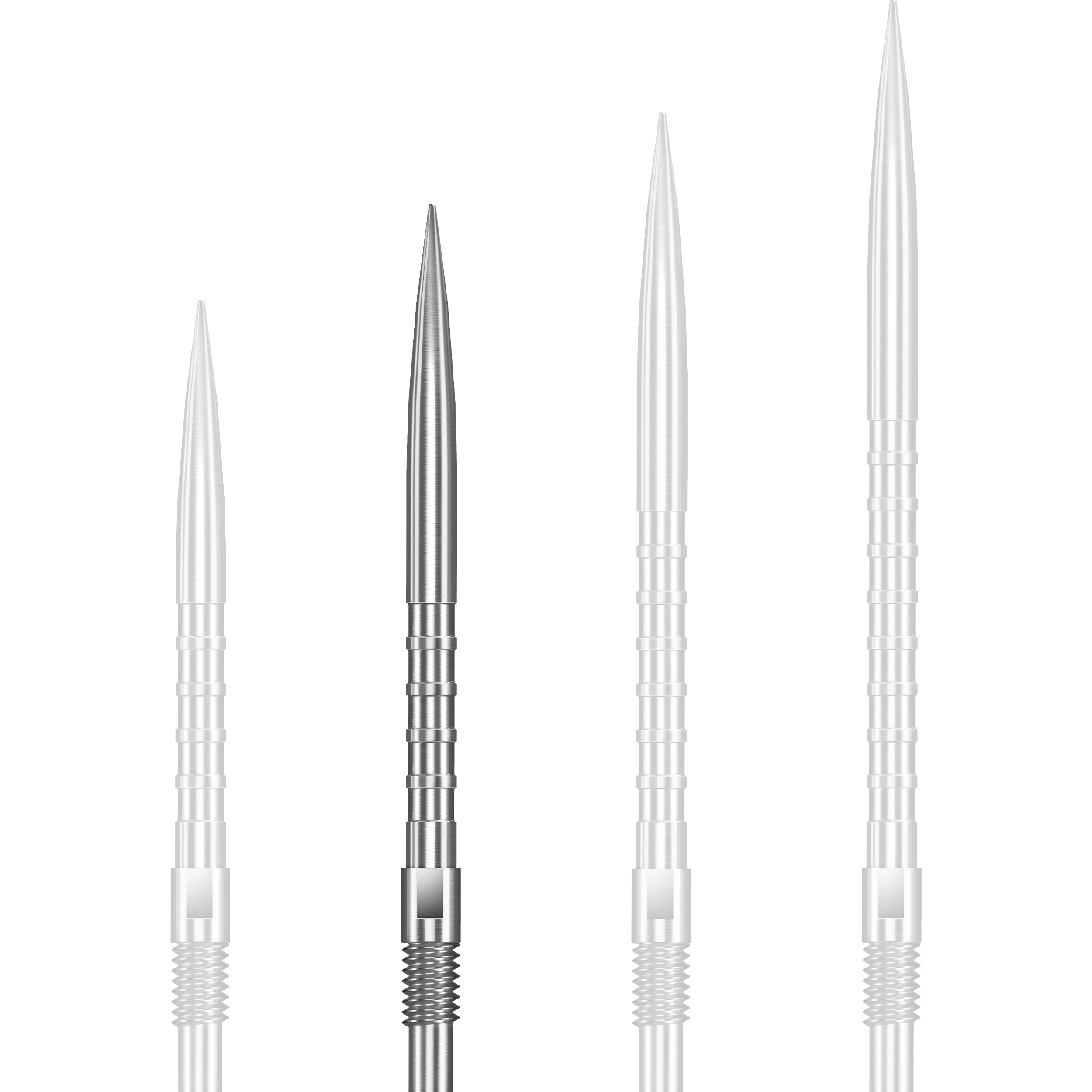Harrows - Quick Point HM Grip - Silber
