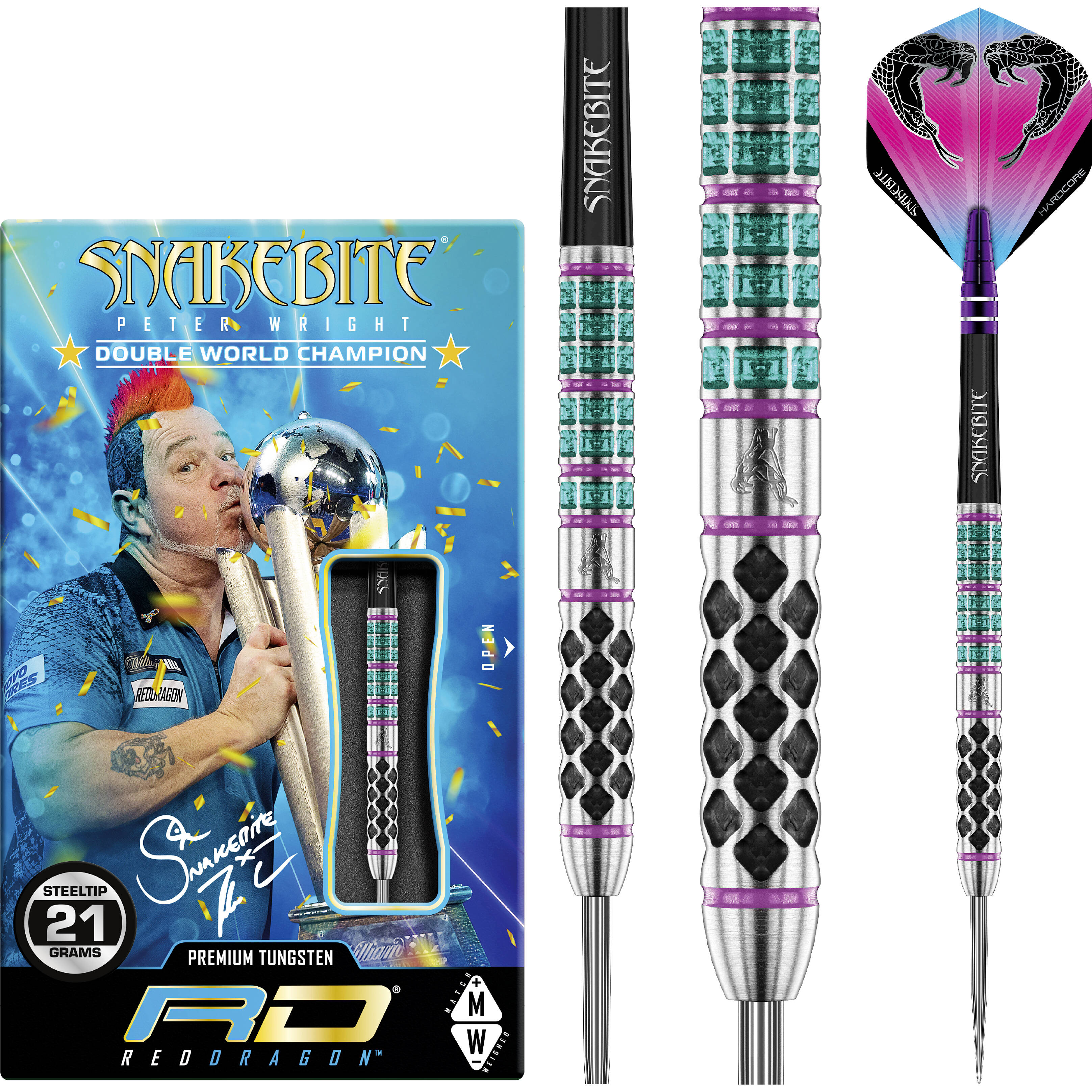 Red-Dragon-Peter-Wright-Supa-Venom-Steeldart-Collage Red Dragon - Peter Wright Supa Venom - Steeldart