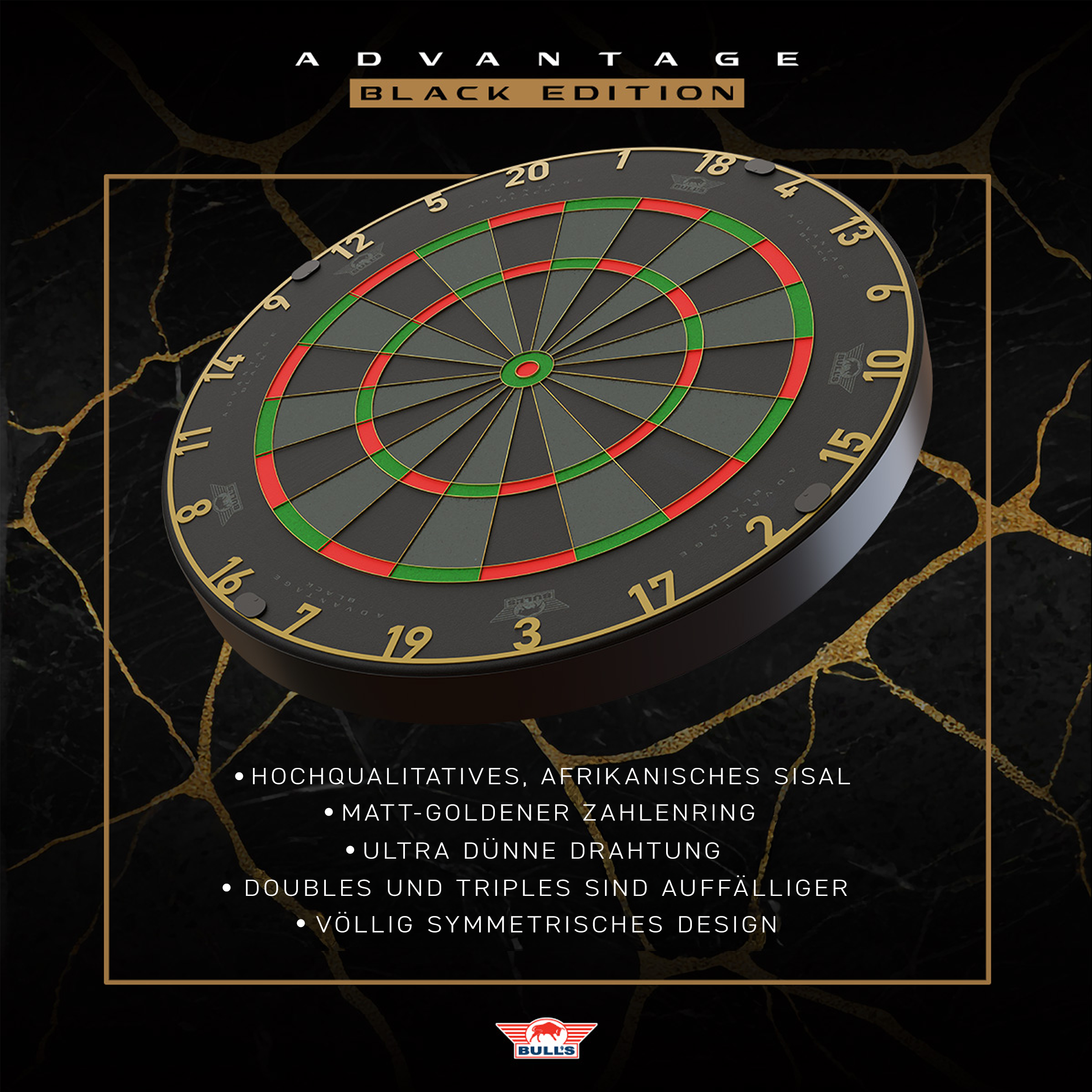 Bull's NL - Advantage 701 Black Dartboard