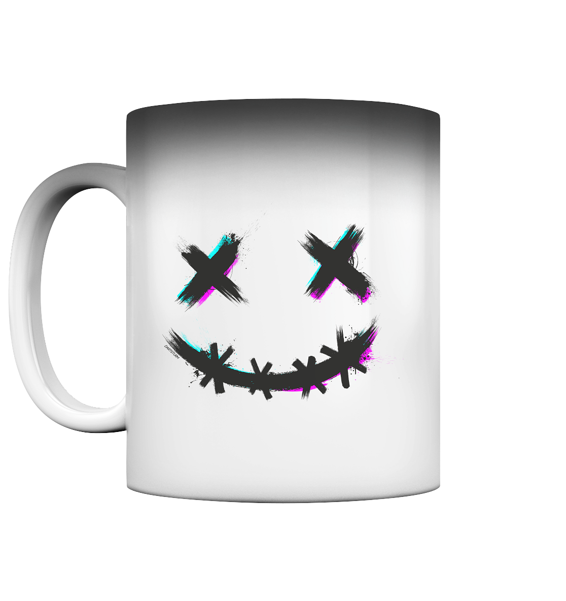 DartSturm - Scary Smile Schwarz - Magic Mug