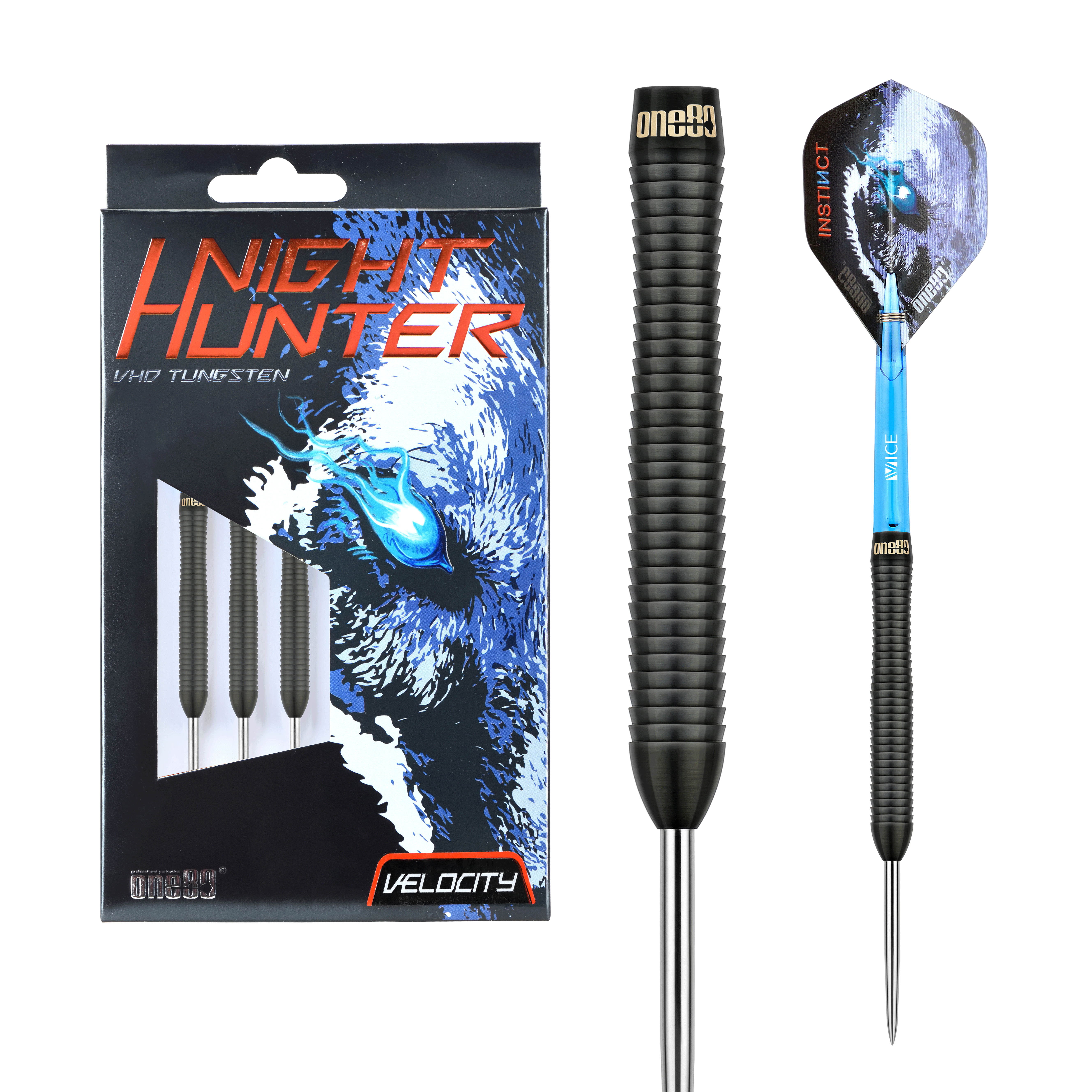 One80 - Night Hunter Velocity - Steeldart One80 - Night Hunter Velocity - Steeldart