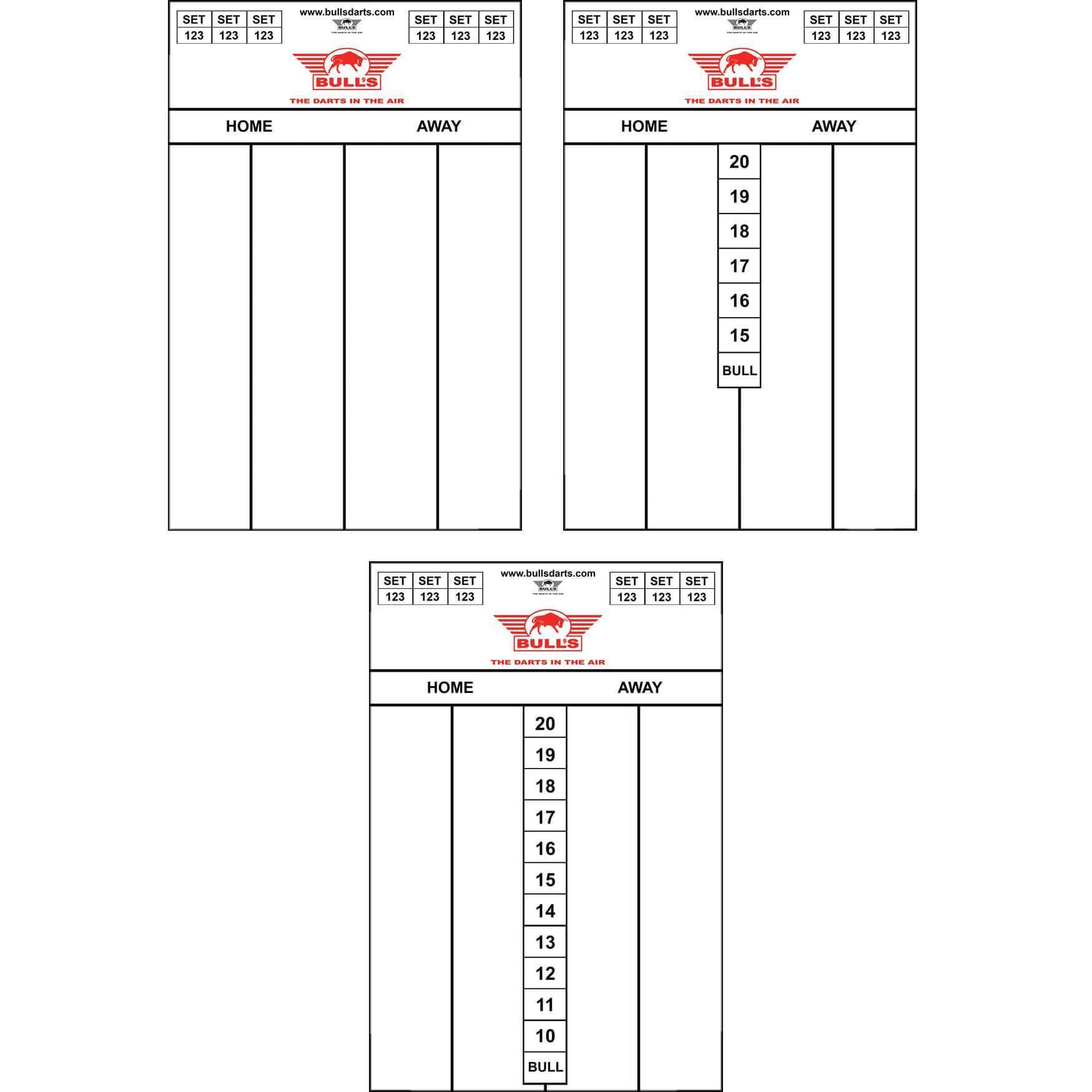 Bull-s-NL-Darttel-Flex-45x30 Bull's NL - Flexibles Scoreboard - 45x30