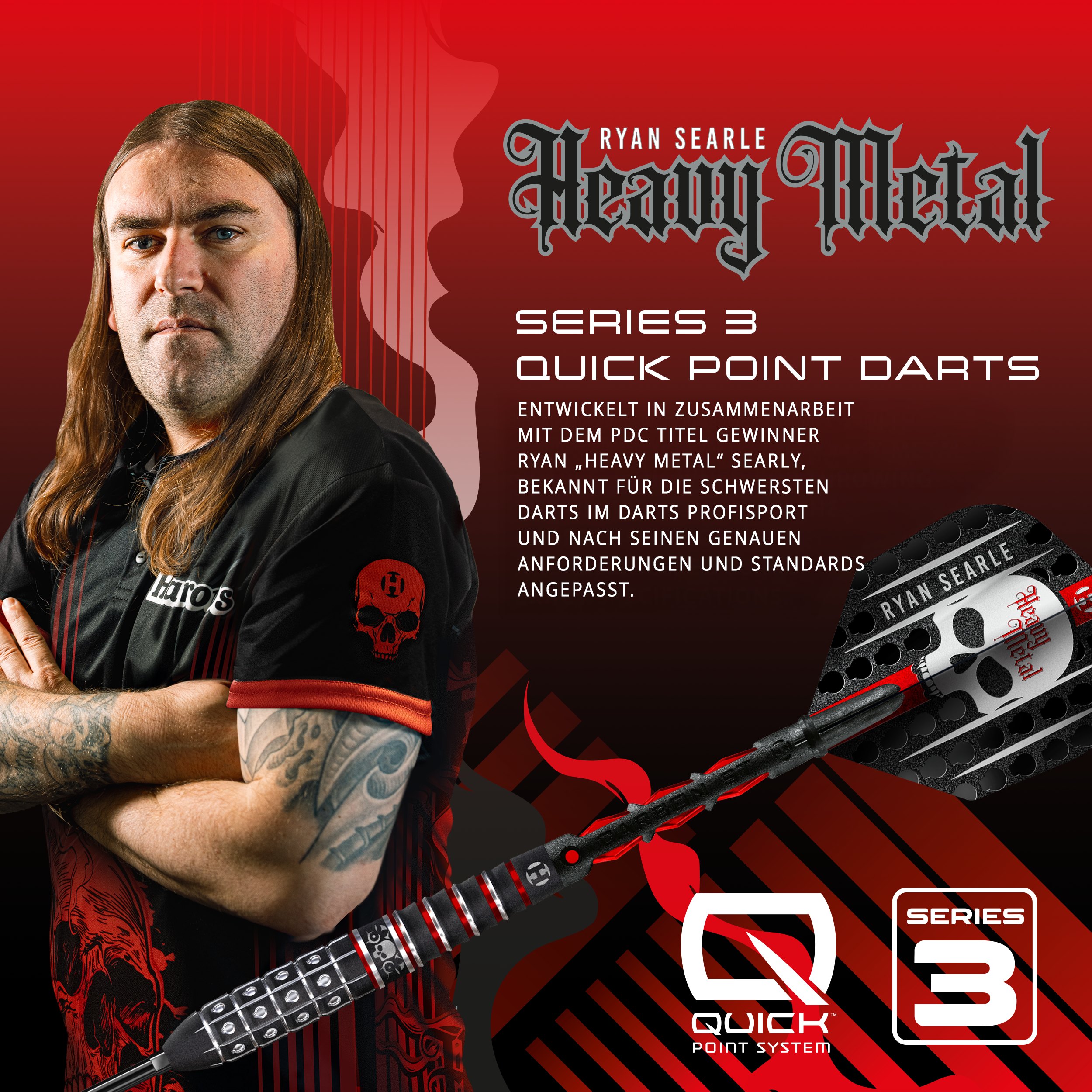 Harrows - Quick Point - Ryan Searle GEN 3 - Steeldart Harrows - Quick Point - Ryan Searle GEN 3 - Steeldart
