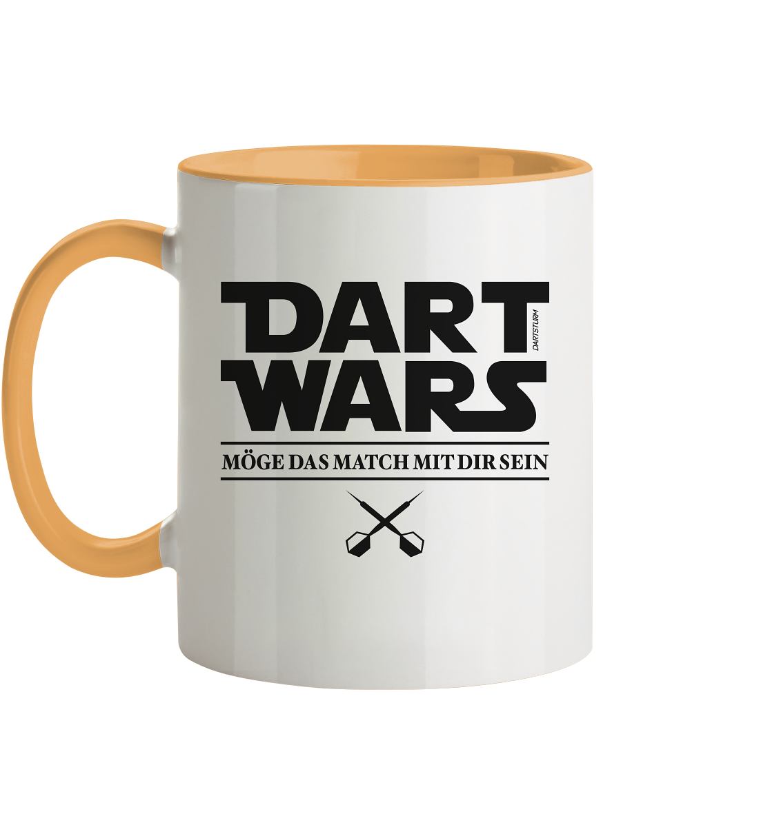 DartSturm - Dart Wars Schwarz - Tasse zweifarbig