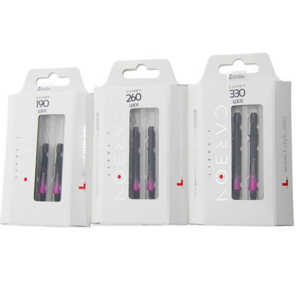 L-Style-Carbon-Lock-Straight-TwoTone-Pink-Verpackung L-Style - Carbon L-Shaft Lock Straight TwoTone - Pink