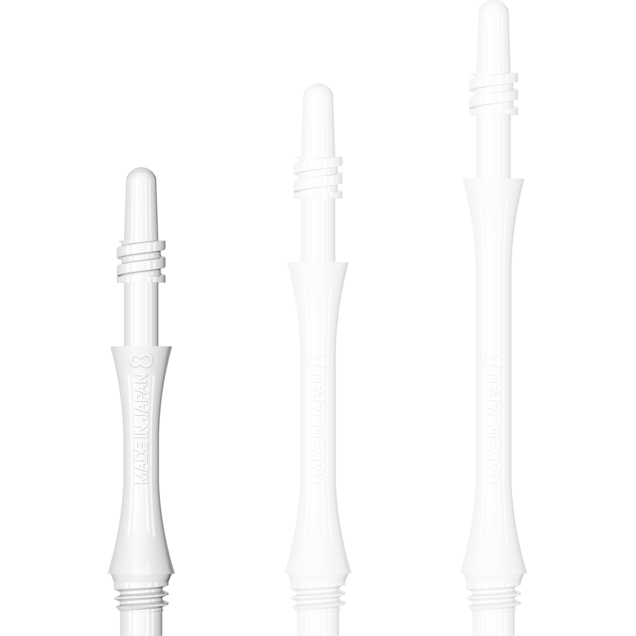 8 Flight - Slim Spin Shaft - Weiß 8 Flight - Slim Spin Shaft - Weiß