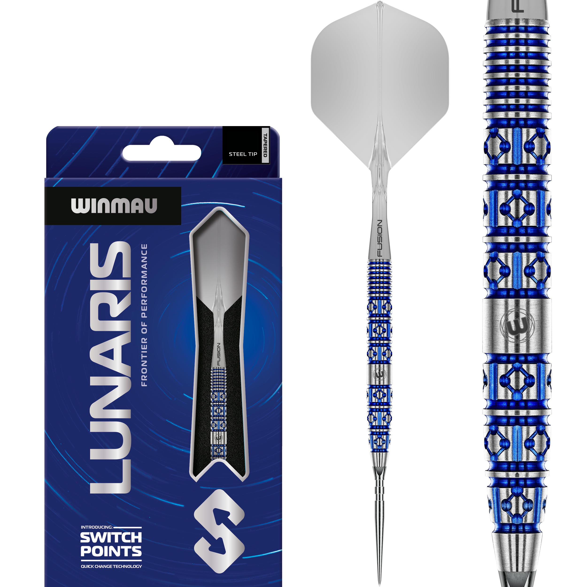 Winmau - Switch Point - Lunaris Tapered - Steeldart Winmau - Switch Point - Lunaris Tapered - Steeldart