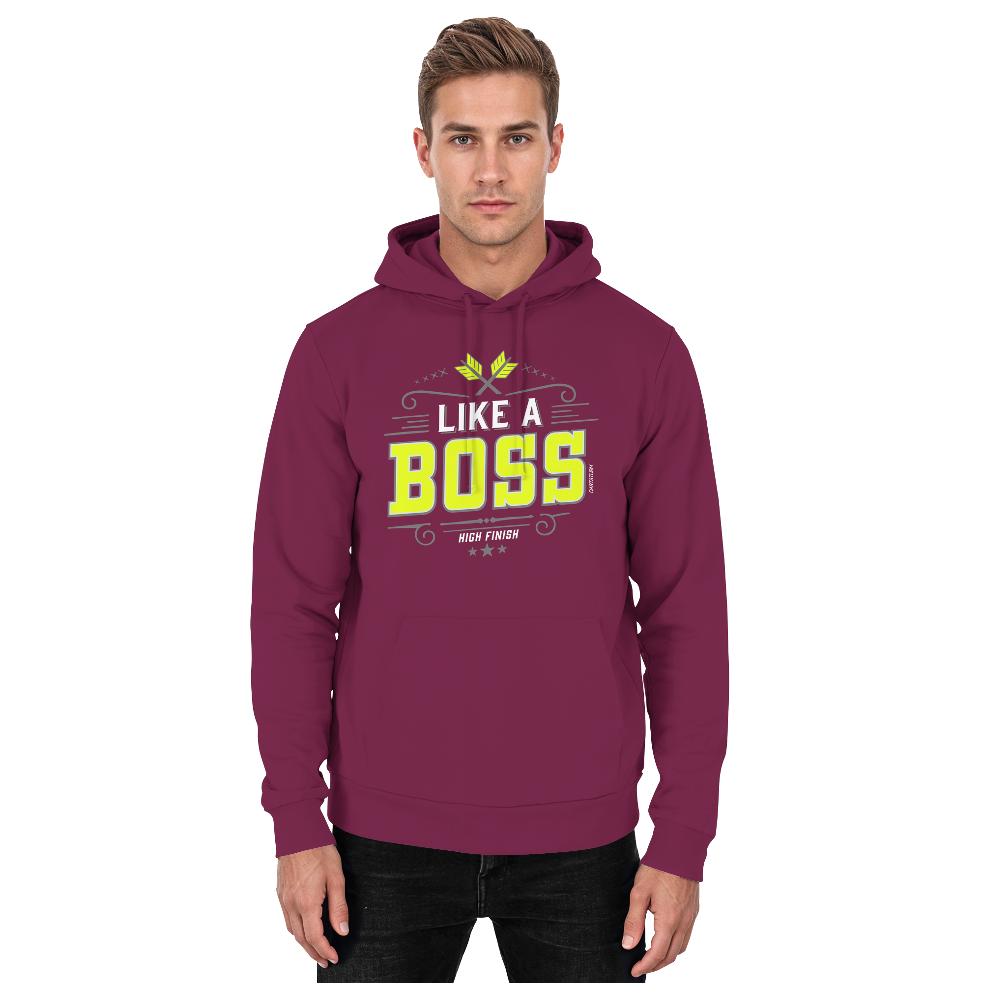 DartSturm - Like a Boss Yellow - Basic Unisex Hoodie DartSturm - Like a Boss Yellow - Basic Unisex Hoodie