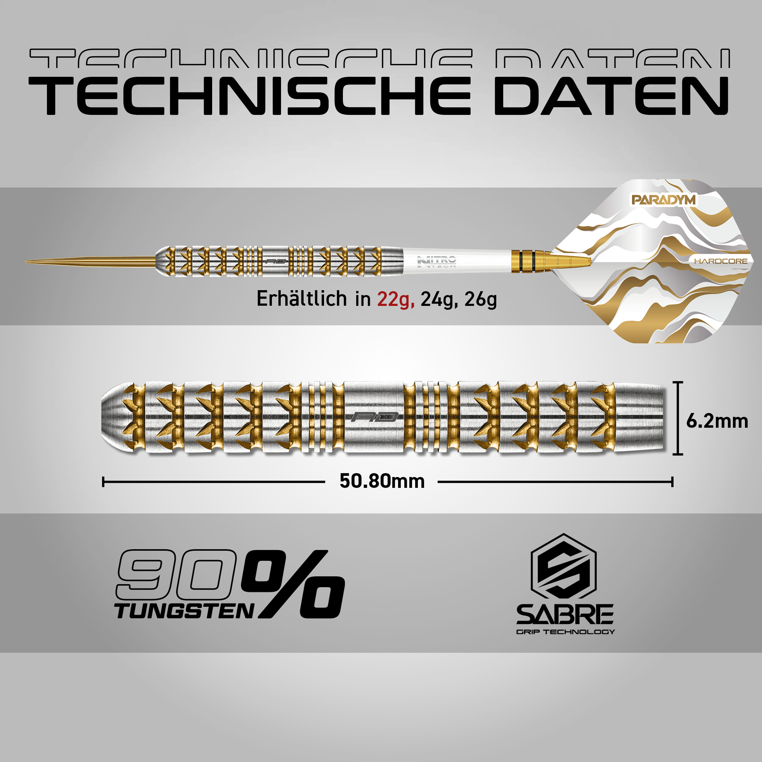 Red Dragon - Paradym Gold Parallel - Steeldart