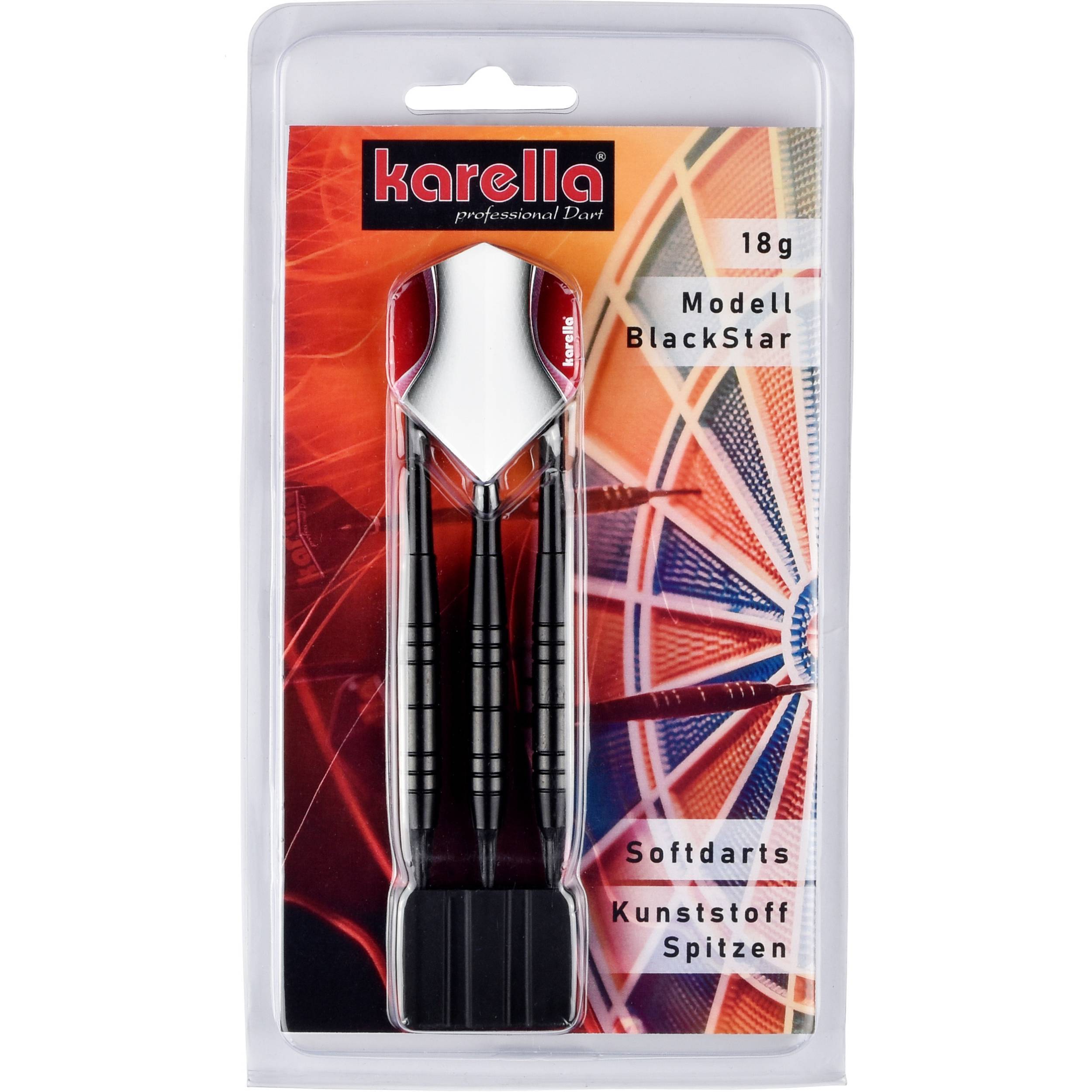 Karella-Black-Star-Softdart-Verpackung Karella - Black Star - Softdart
