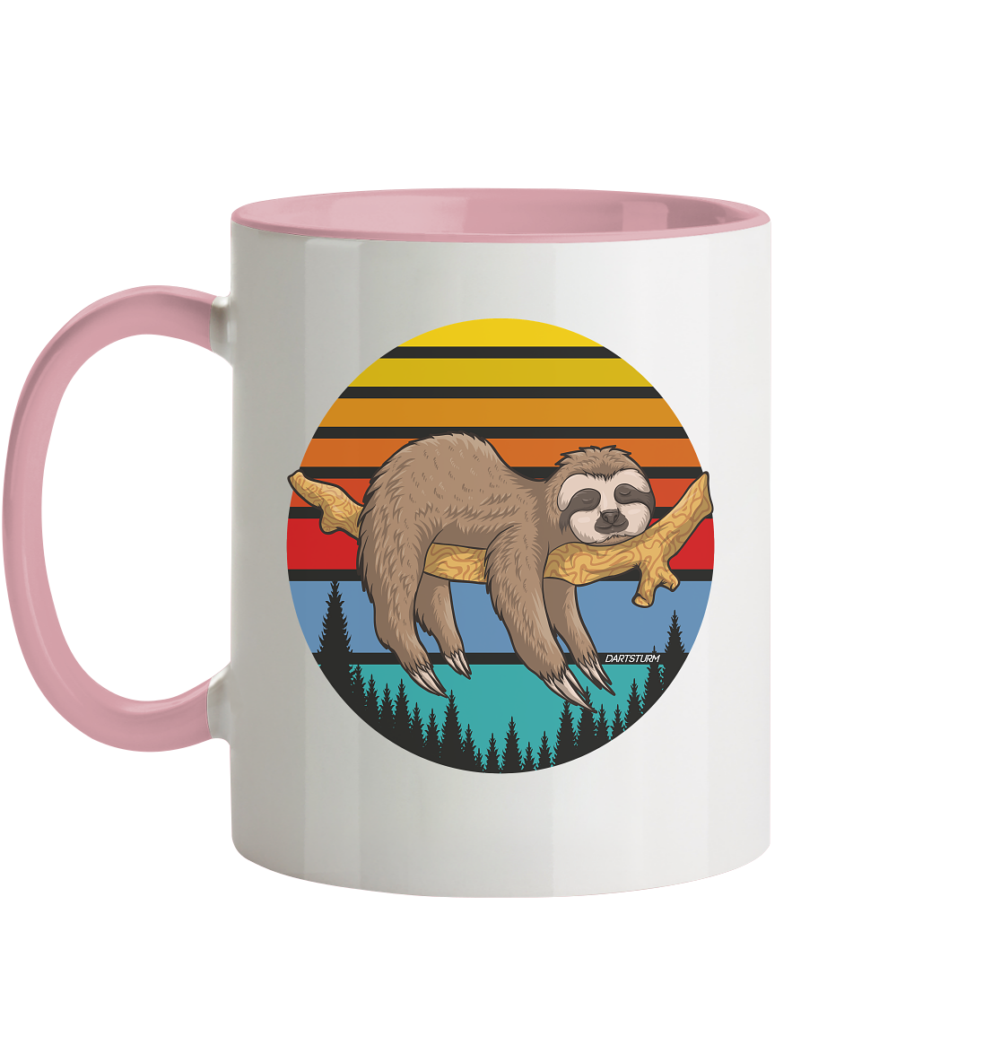 DartSturm - Lazy Sloth - Tasse zweifarbig