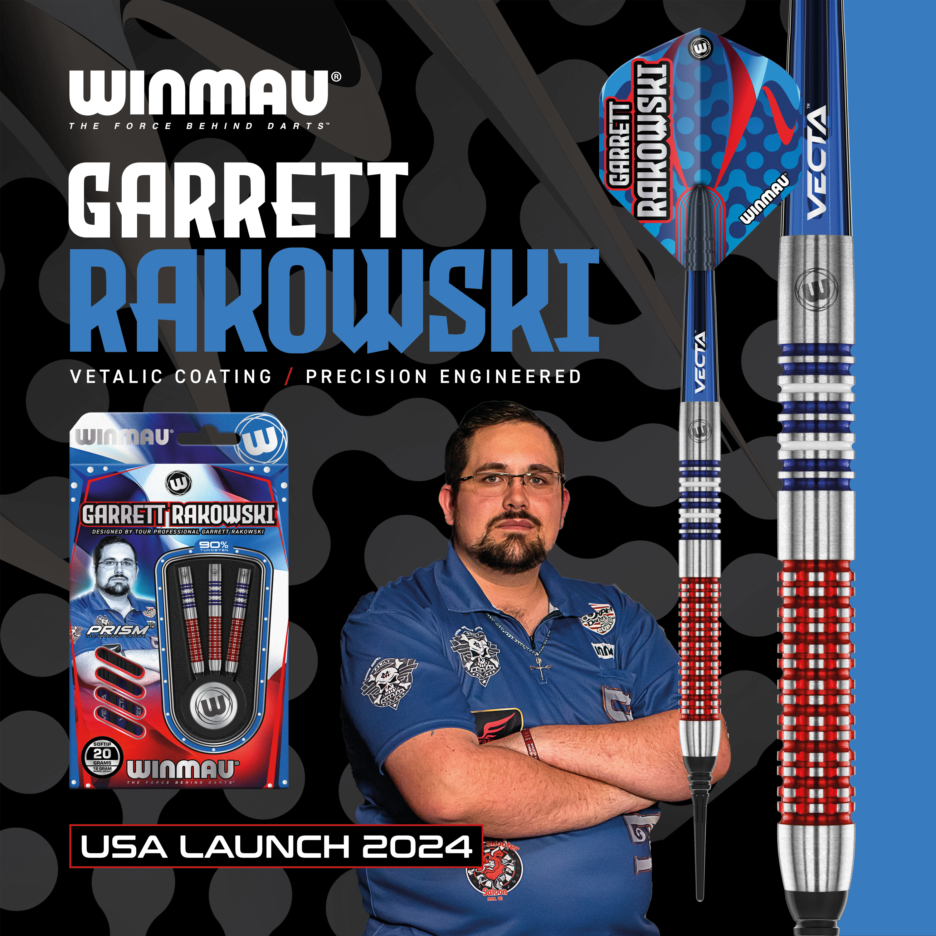Winmau - Garrett Rakowski - Softdart Winmau - Garrett Rakowski - Softdart