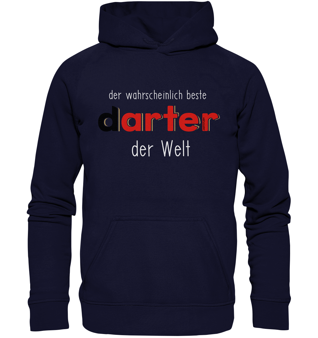 DartSturm - Der wahrscheinlich beste darter der Welt Weiß - Basic Unisex Hoodie