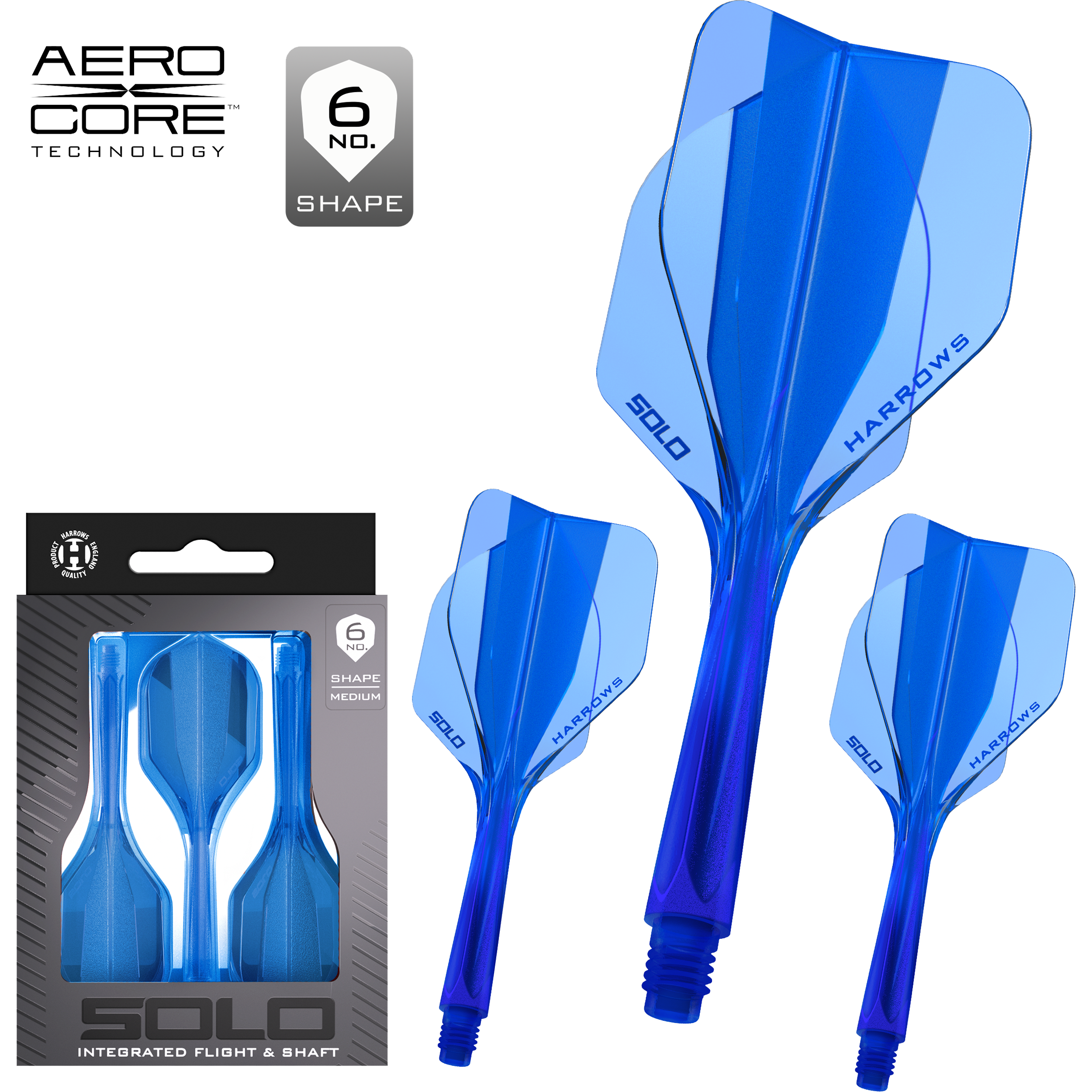 Harrows - Solo Flightsystem Blau - No6 Harrows - Solo Flightsystem Blau - No6