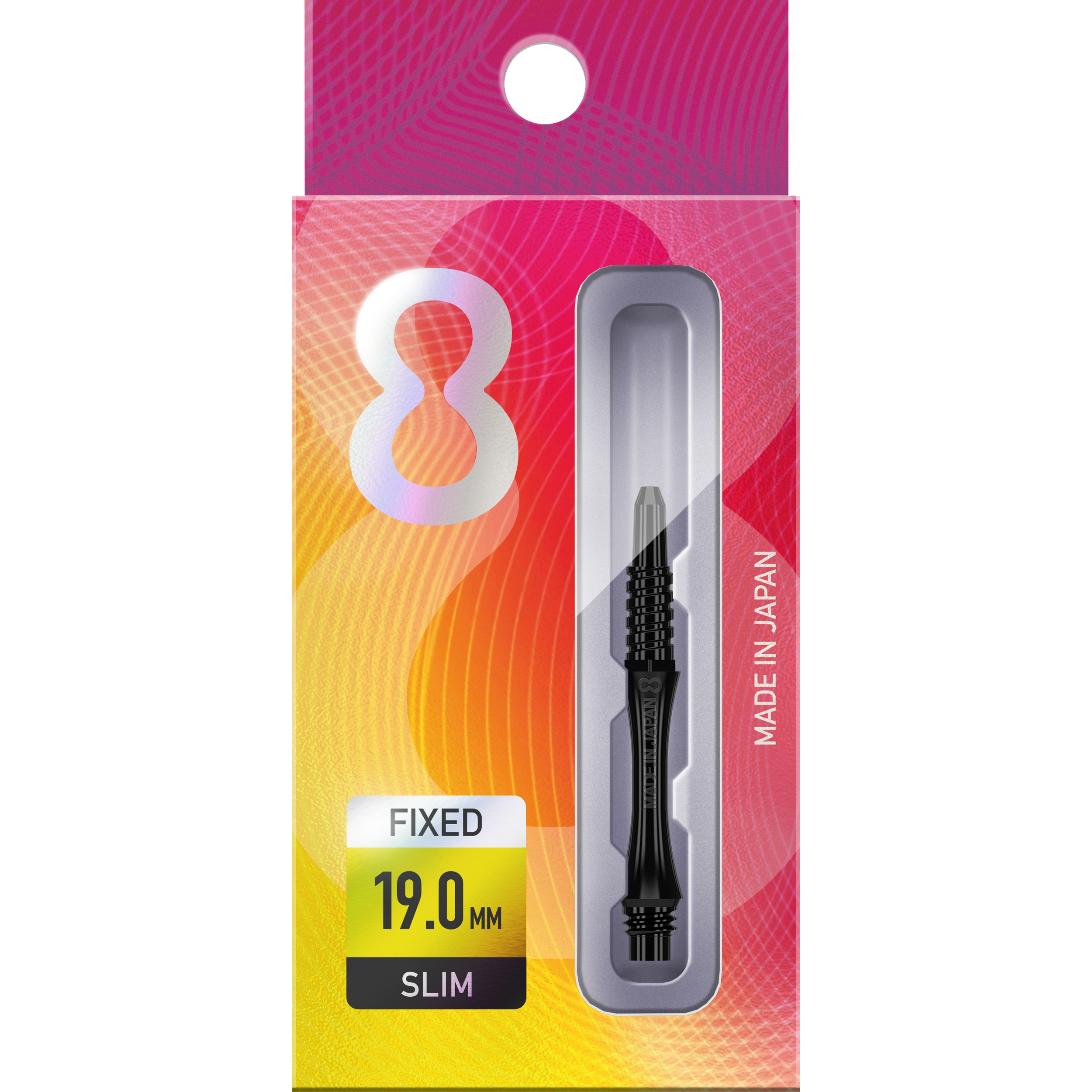 8 Flight - Slim Fixed Shaft - Schwarz