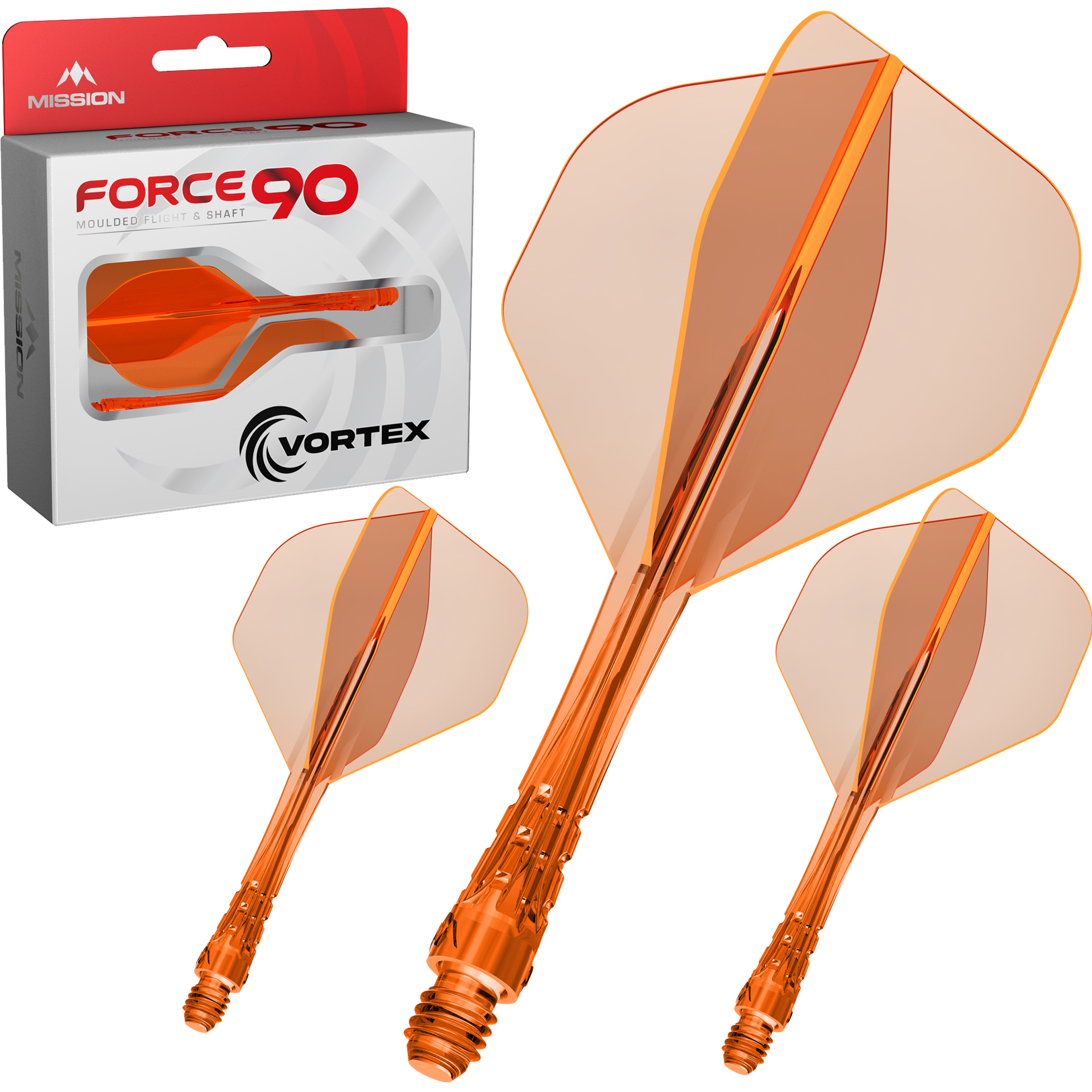 Mission - Force 90 Vortex Neonorange Transparent - No2