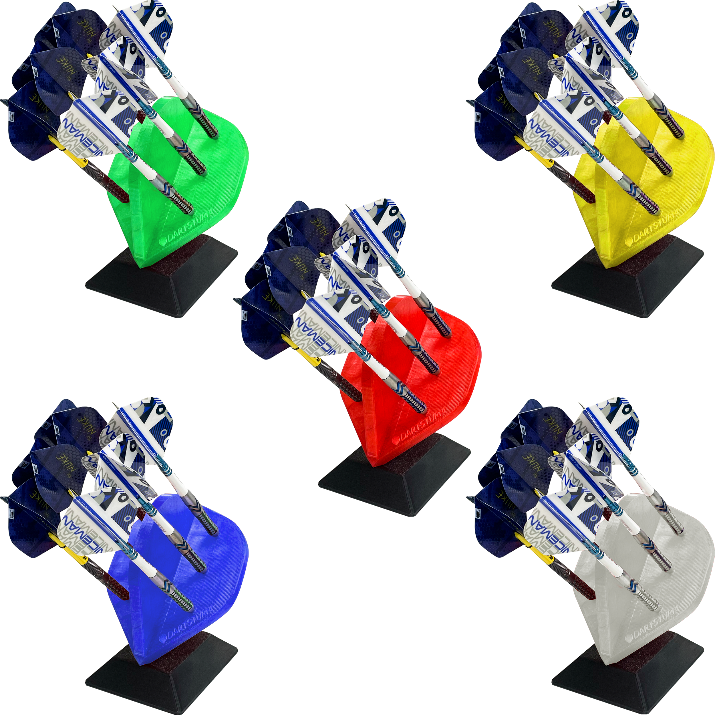 DartSturm - 3D Flight Dartständer - 6-Fach DartSturm - 3D Flight Dartständer - 6-Fach