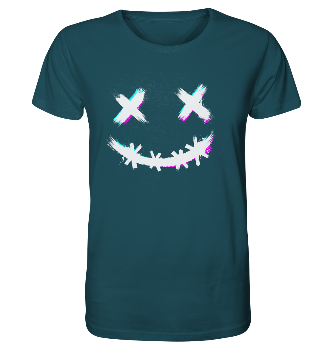 DartSturm - Scary Smile - Weiß - Organic Shirt