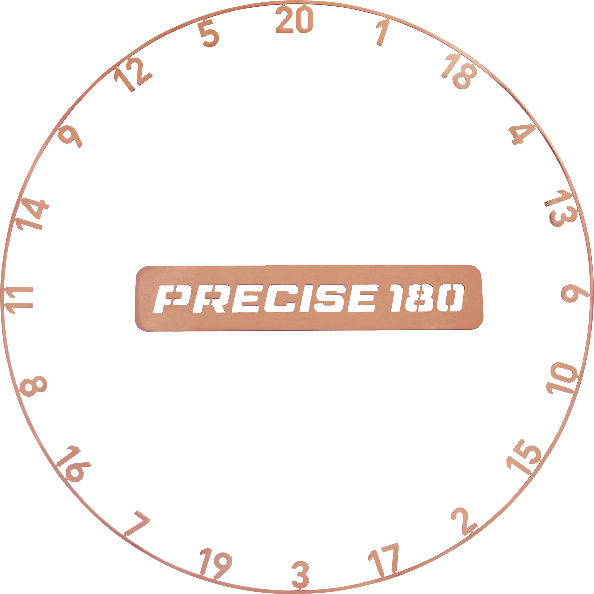 Precise180 - One Piece Lasercut Zahlenring